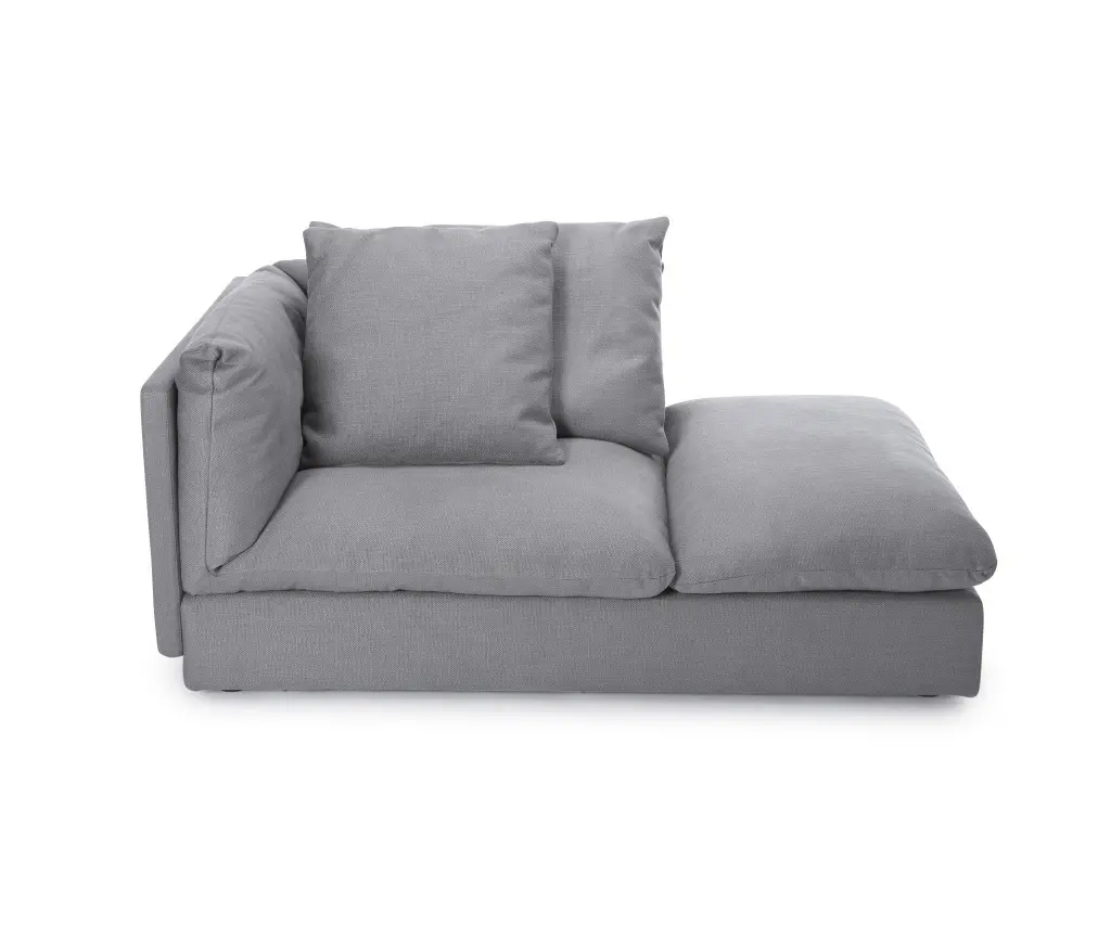 NORR11 - Macchiato Sofa, Left Chaise Longue: Kiss Stone 181
