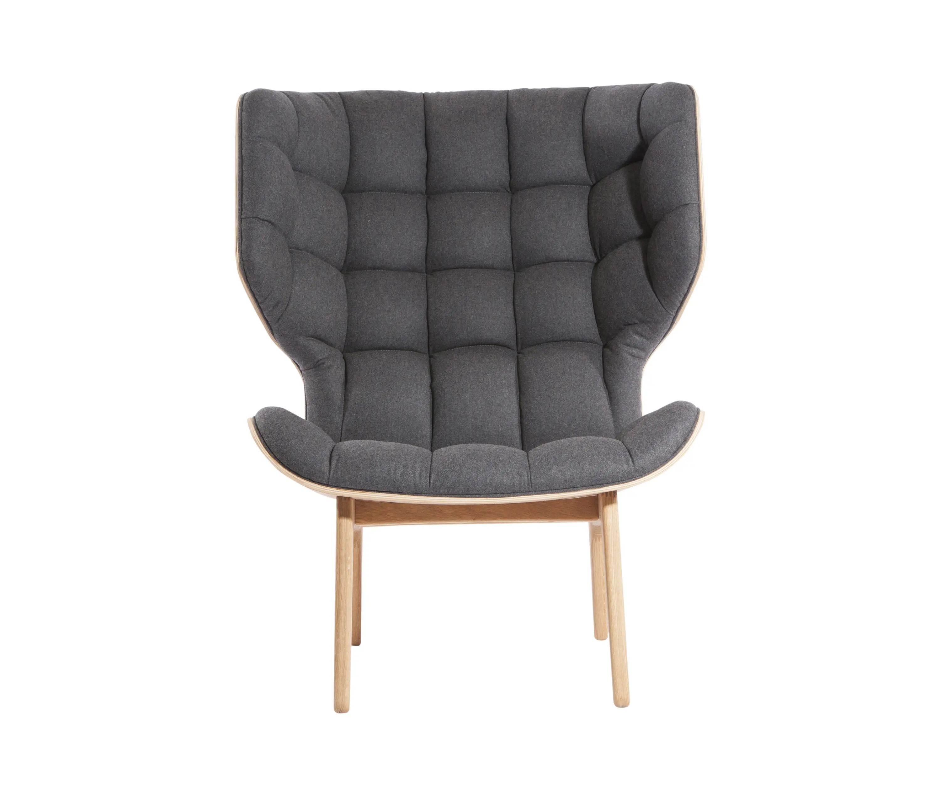 NORR11 - Mammoth Chair, Natural / Wool Coal Grey 067