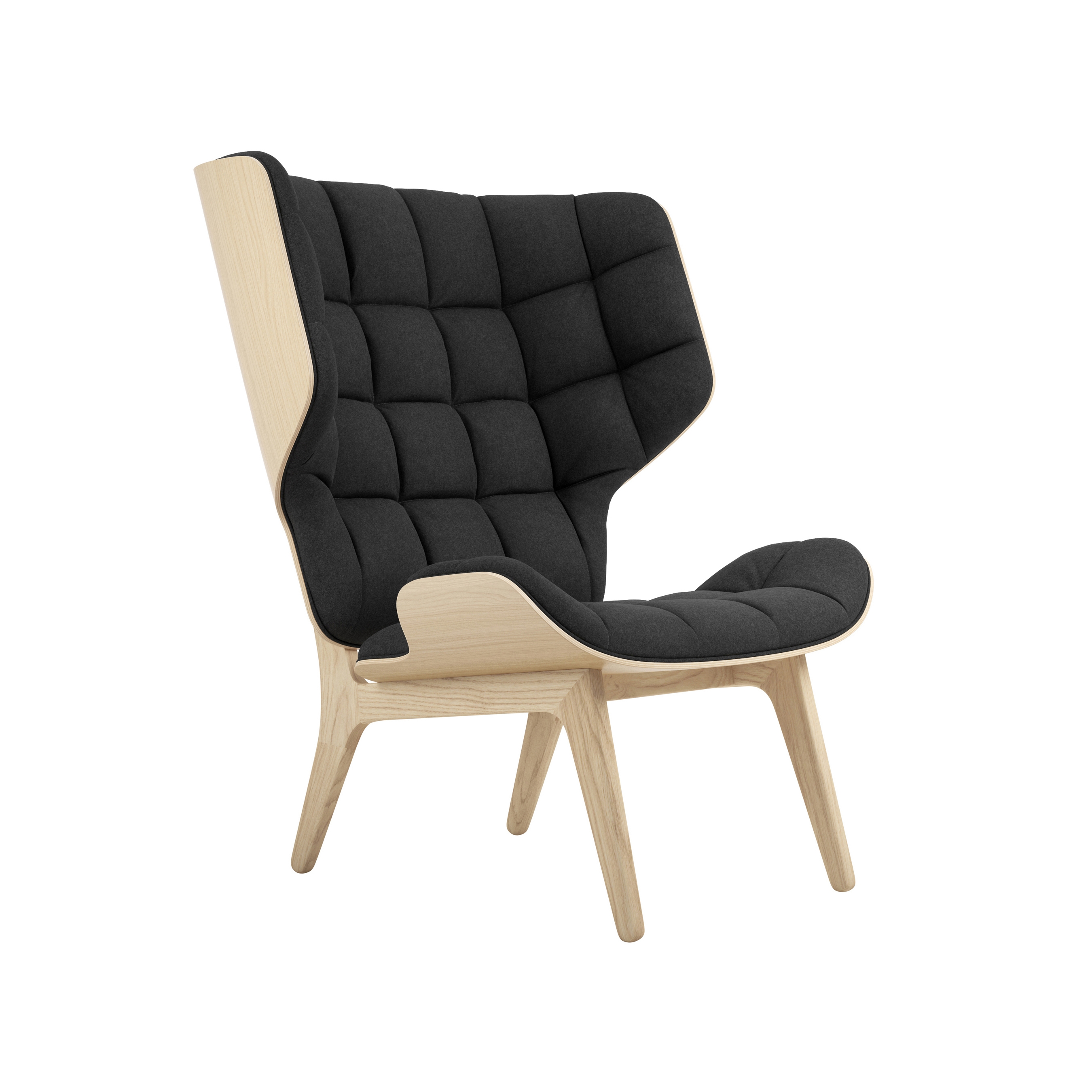 Mammoth Chair, Natural / Wool Coal Grey 067