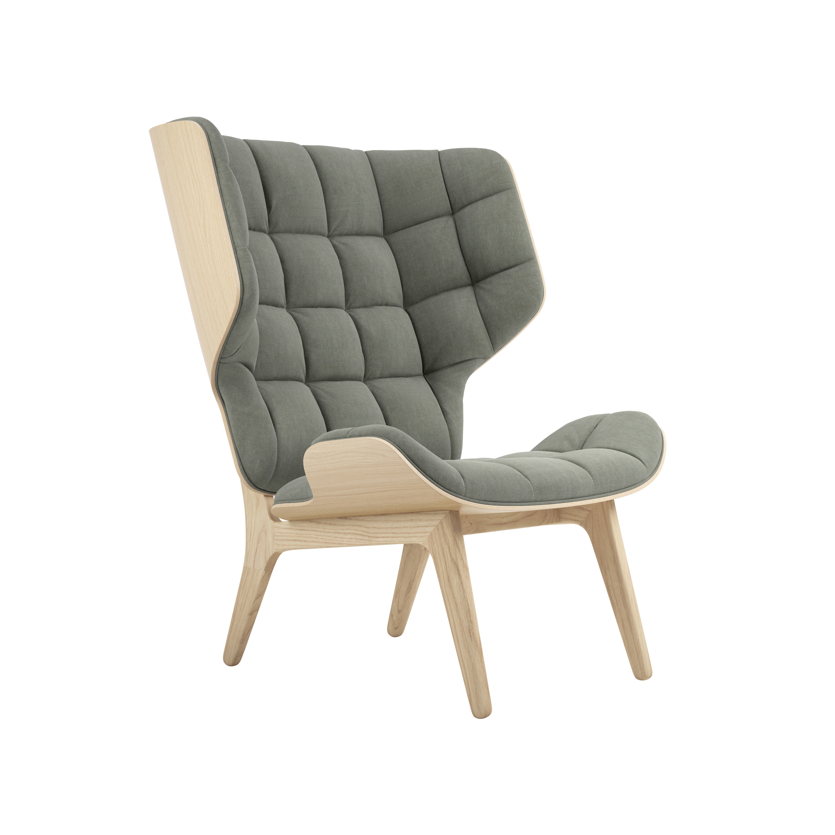Mammoth Chair, Natural / Wool Forest Green 053