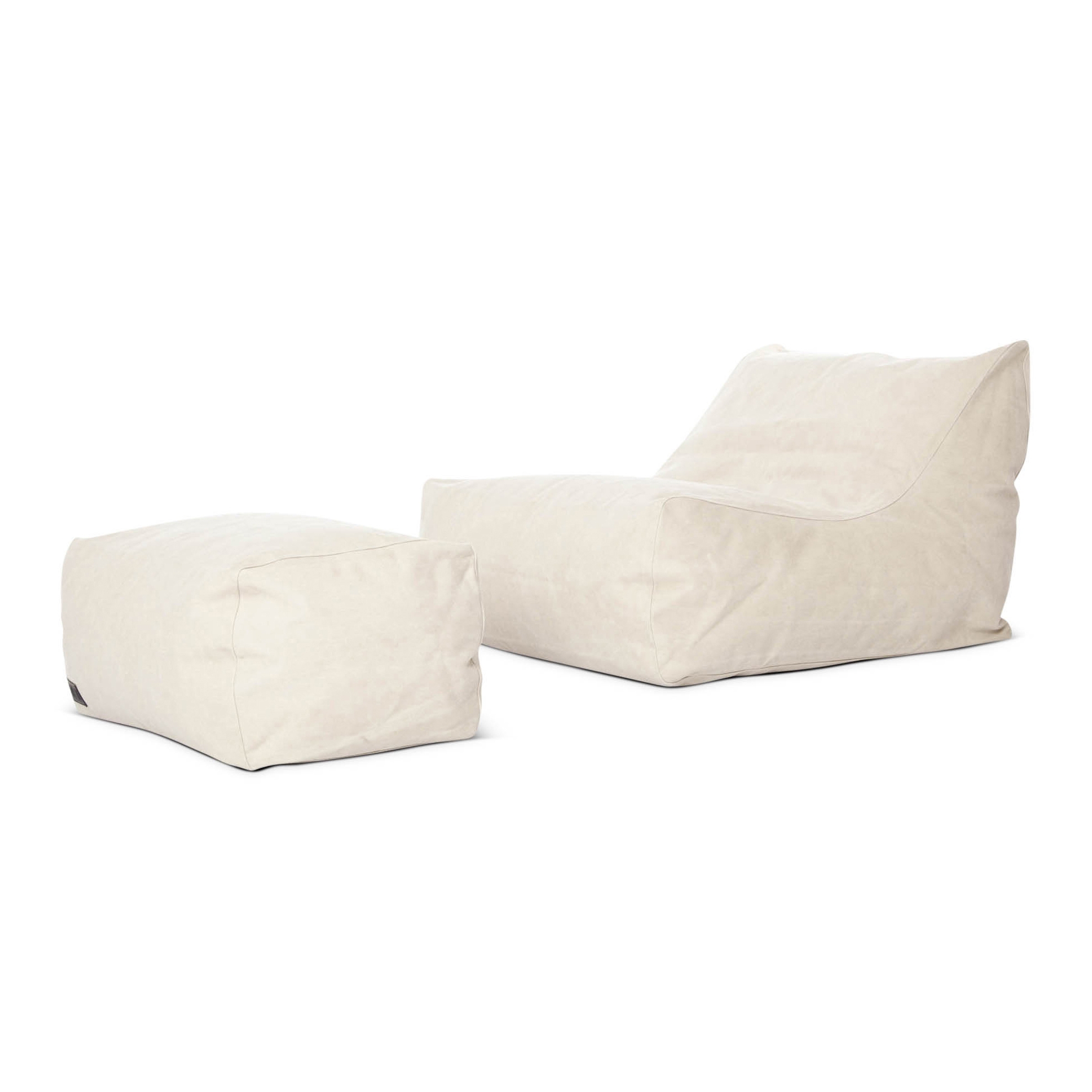 Club Series, Lounge Ceat & Pouf - Canvas Beige 002