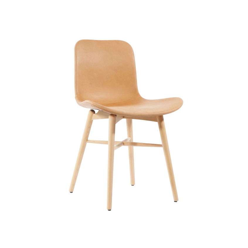 Langue Original Dining Chair, Natural /  Vintage Leather Cognac 21000