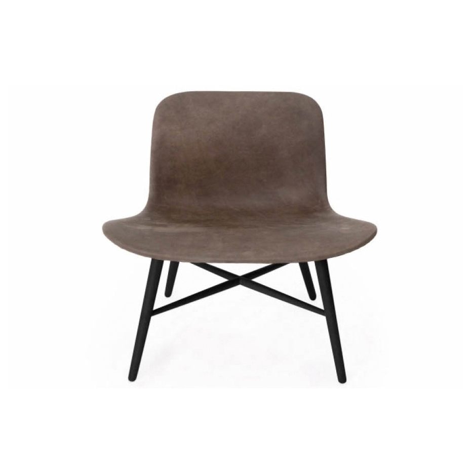 Display product Langue Original Lounge Chair, Black /  Premium Leather Black 41599 from manufacturer NORR11