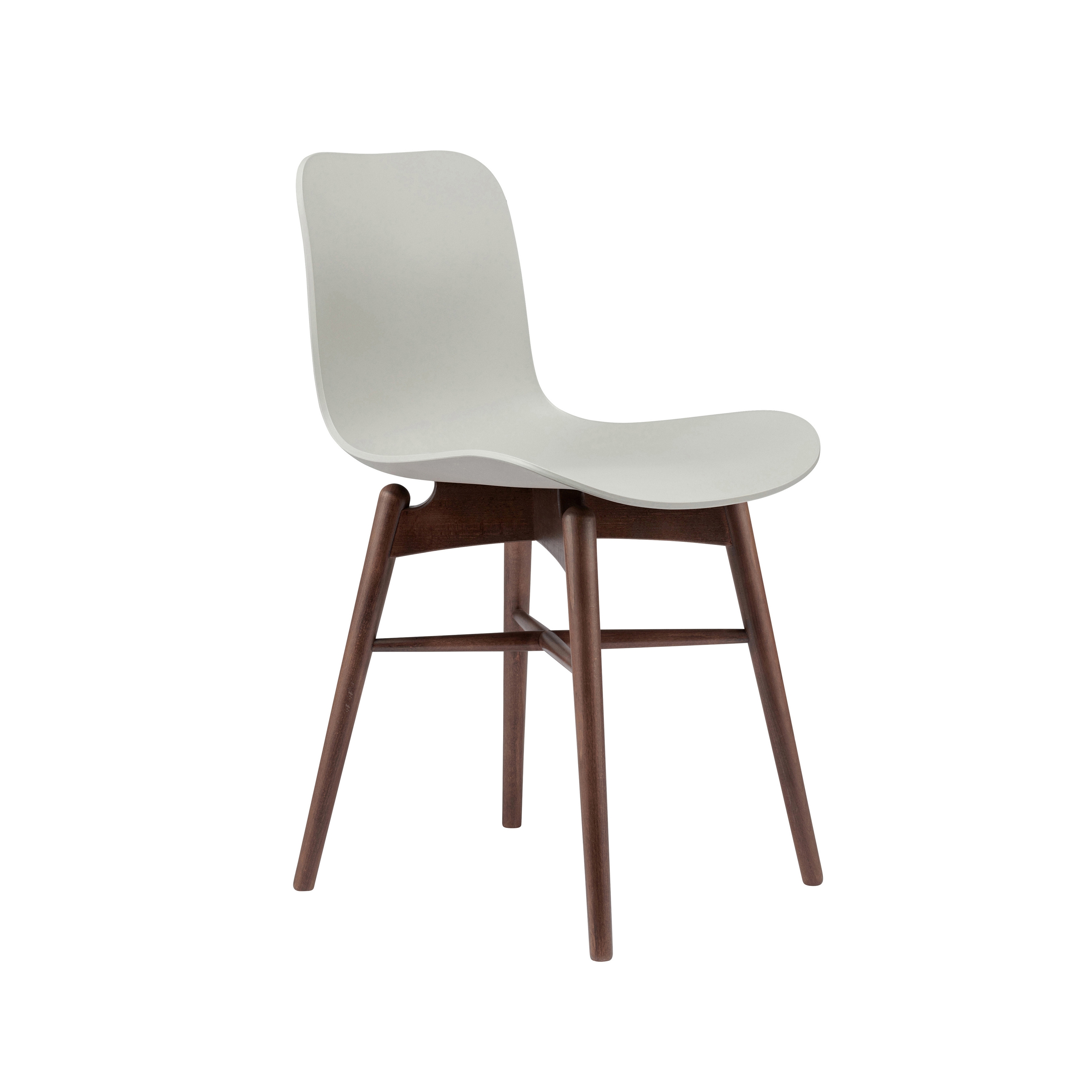 Langue Original Dining Chair, Dark Stained / Flint Grey