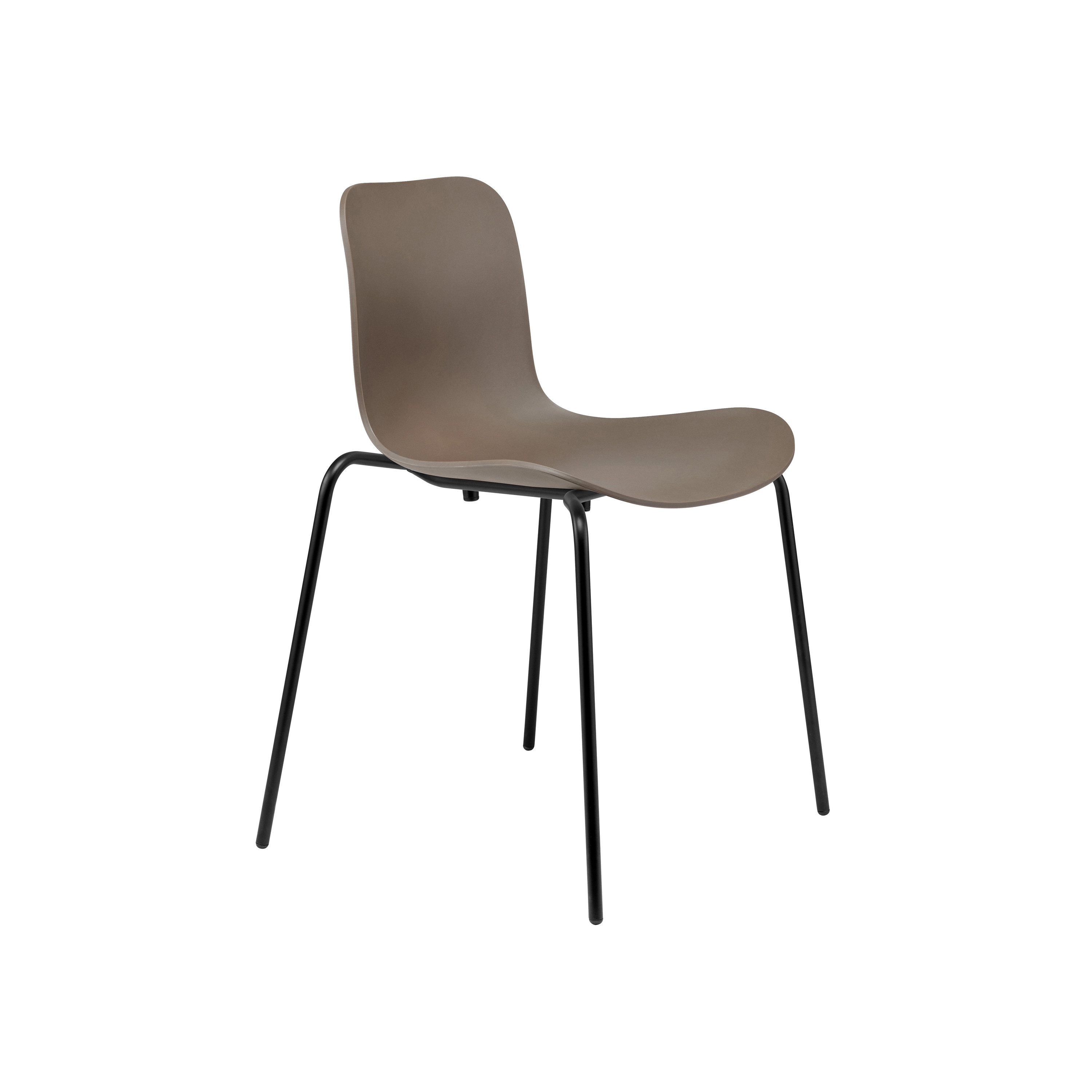 Afficher le produit Langue Stack Dining Chair, Black / Gargoyle Brown du fabricant NORR11