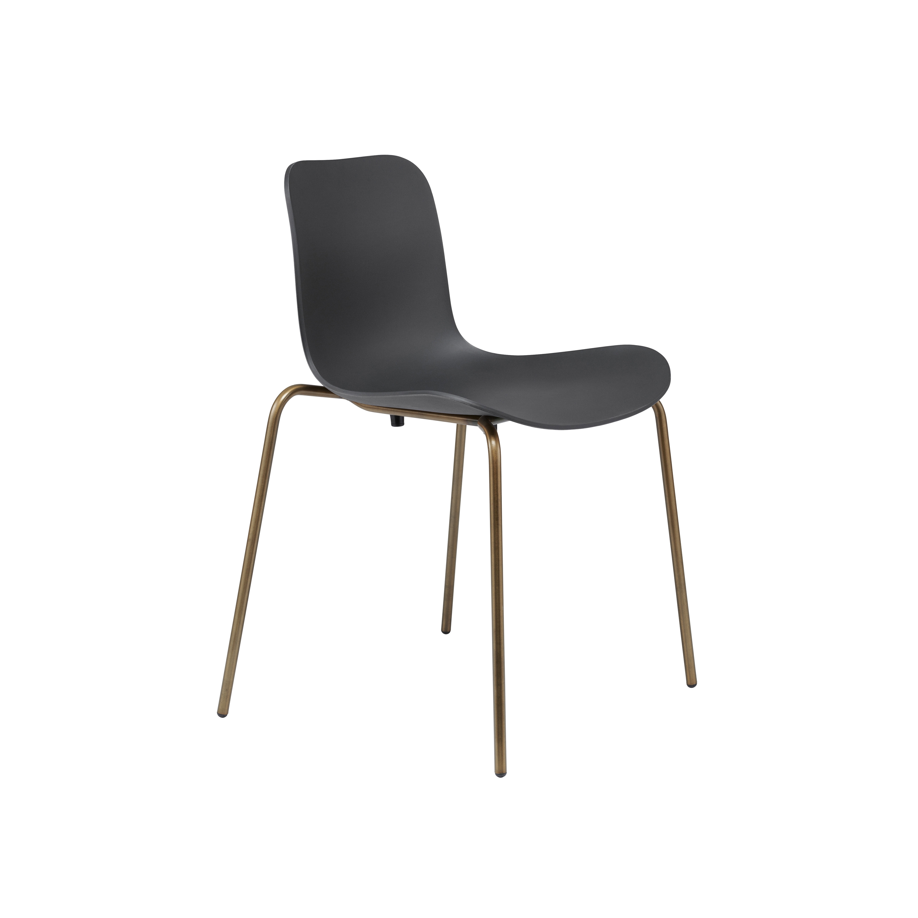Afficher le produit Langue Stack Dining Chair, Brass / Anthracite Black du fabricant NORR11