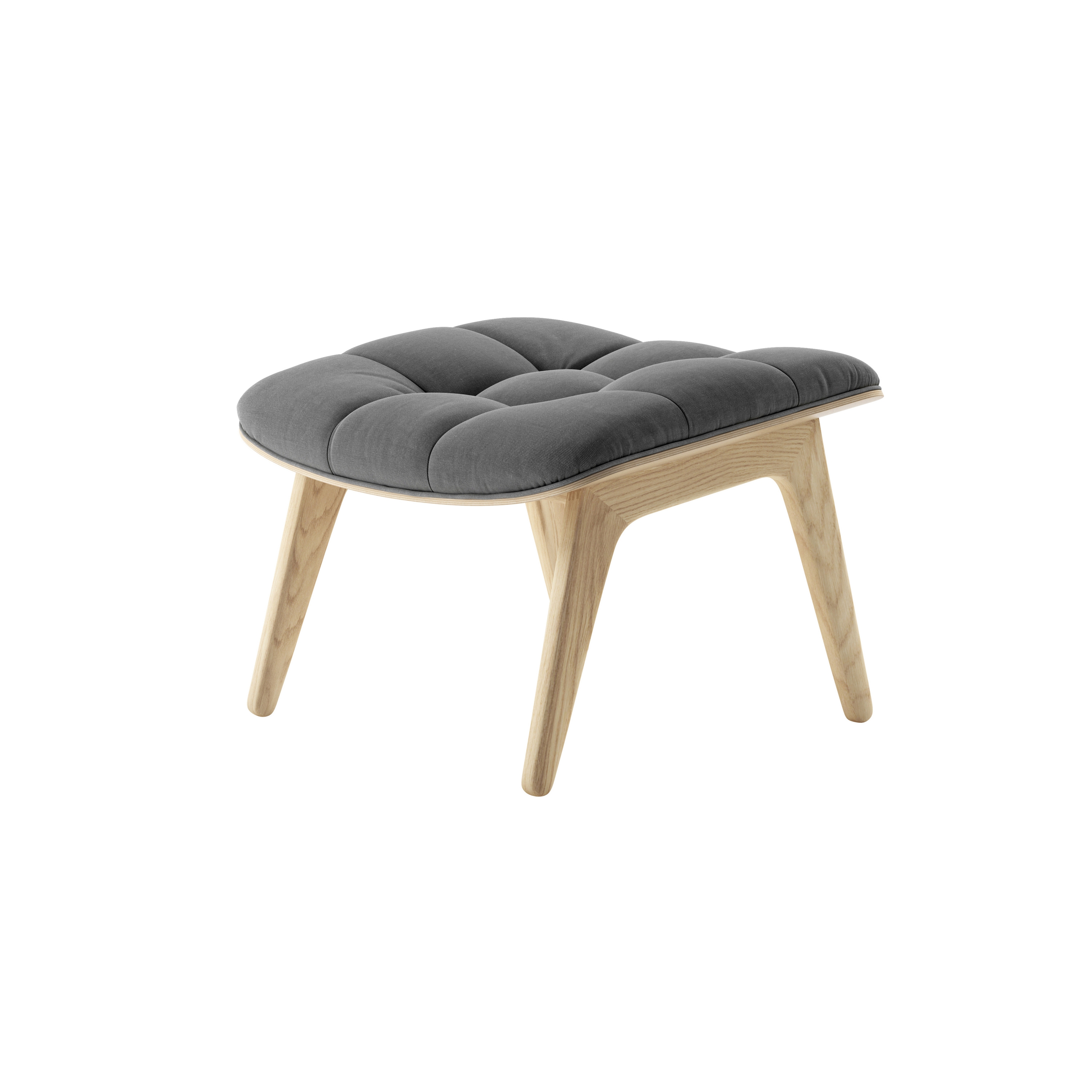 Mammoth Ottoman, Natural / Canvas Washed Black 066