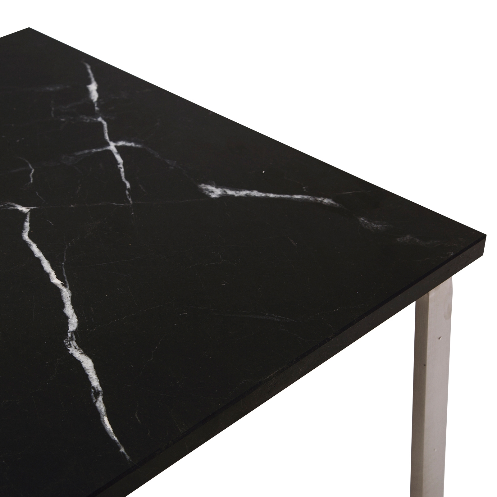 Man Side Table: Tabletop Marble Black