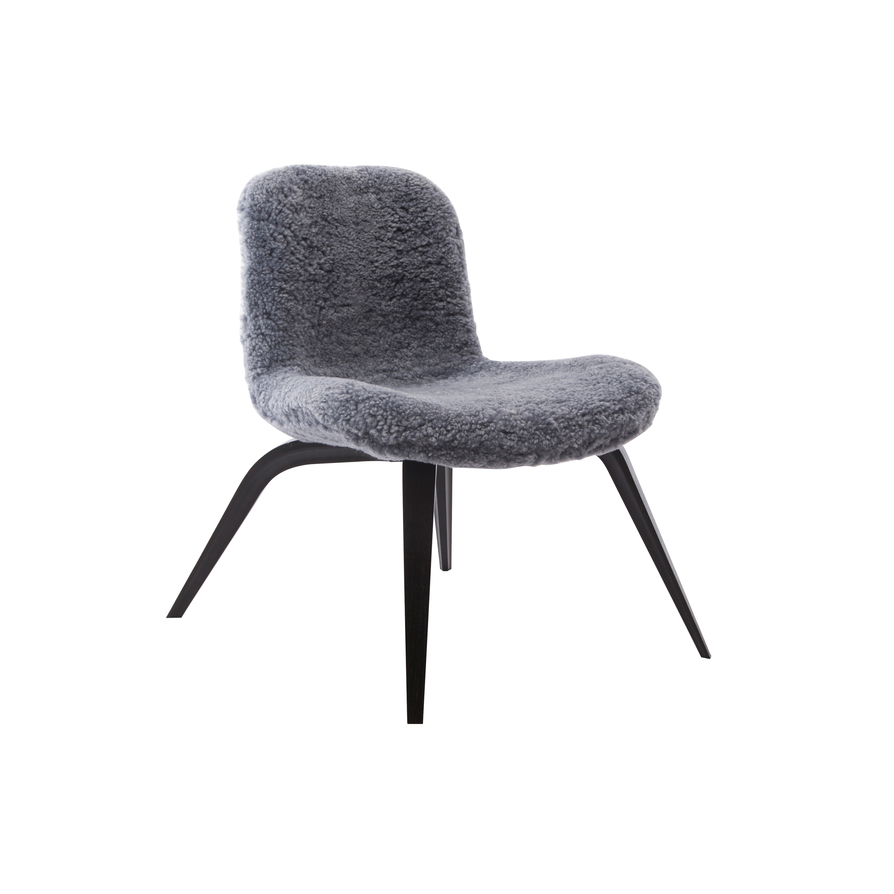Produkt Goose Lounge Chair, Black / Sheepskin: Graphite des Herstellers NORR11 anzeigen