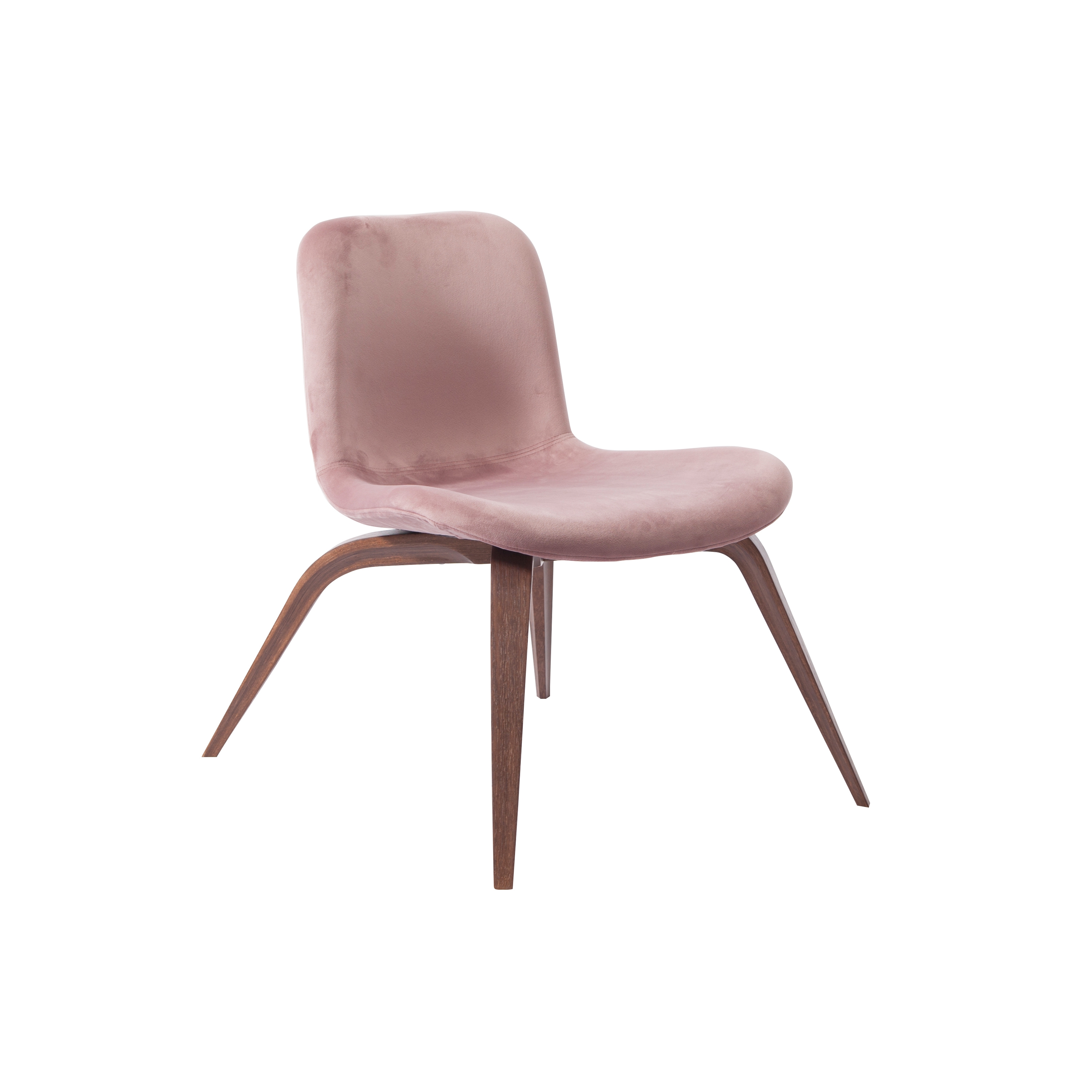Produkt Goose Lounge Chair, Dark Stained / Velvet: Rosewood des Herstellers NORR11 anzeigen
