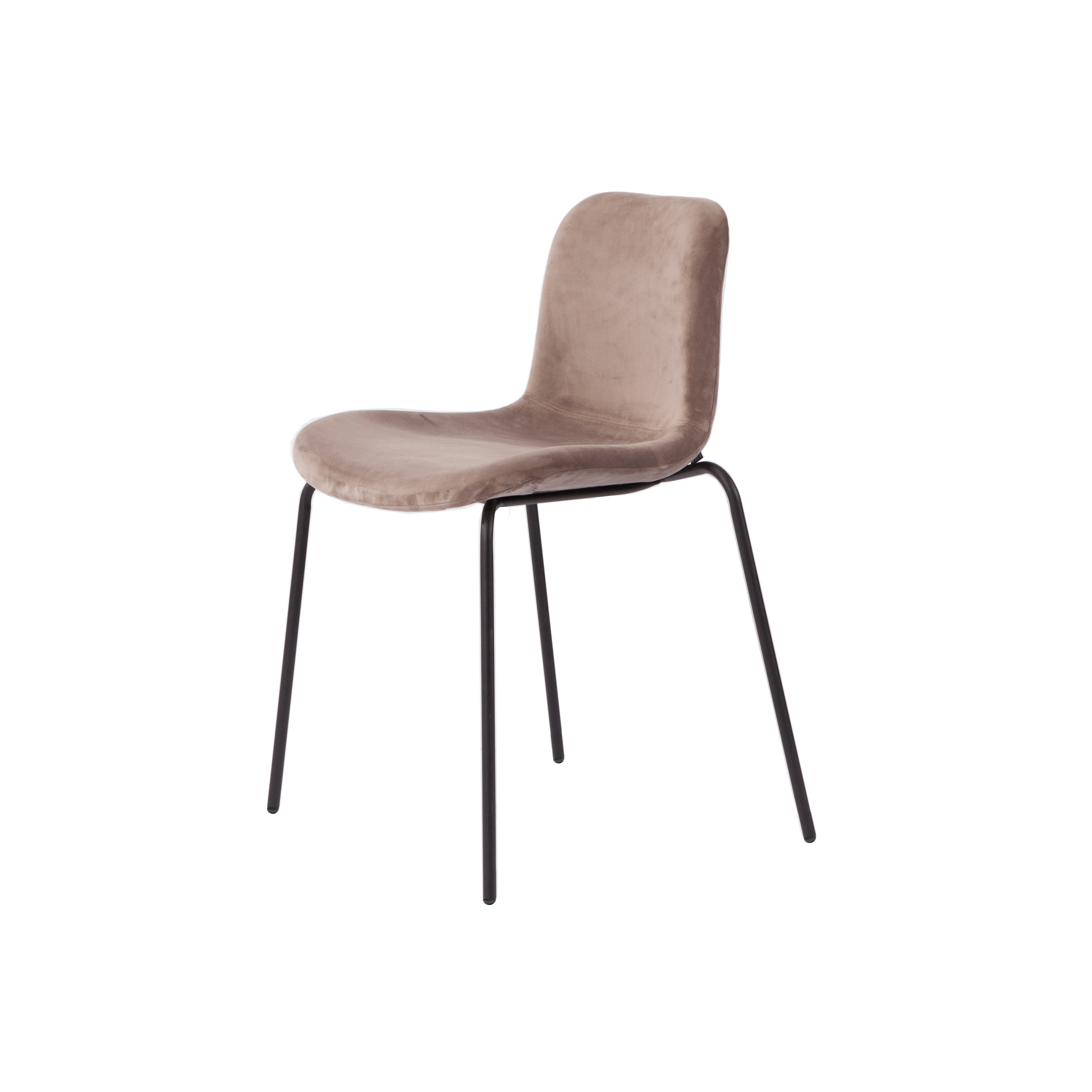 Goose Original Dining Chair, Black / Velvet: Taupe