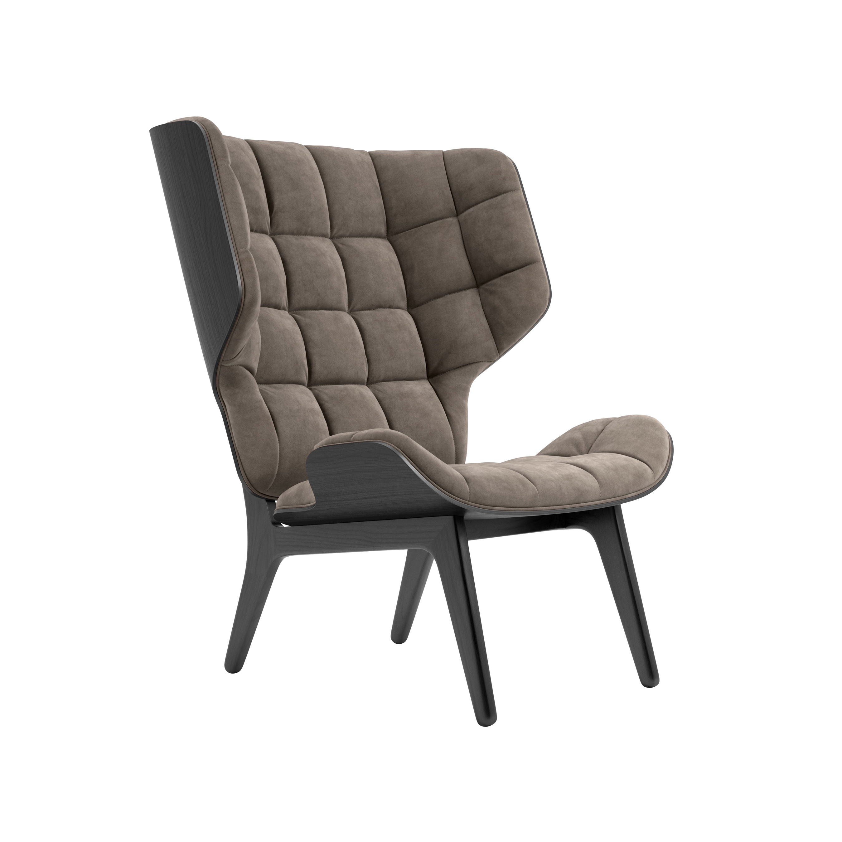 Mammoth Chair, Black / Velvet: Taupe 712
