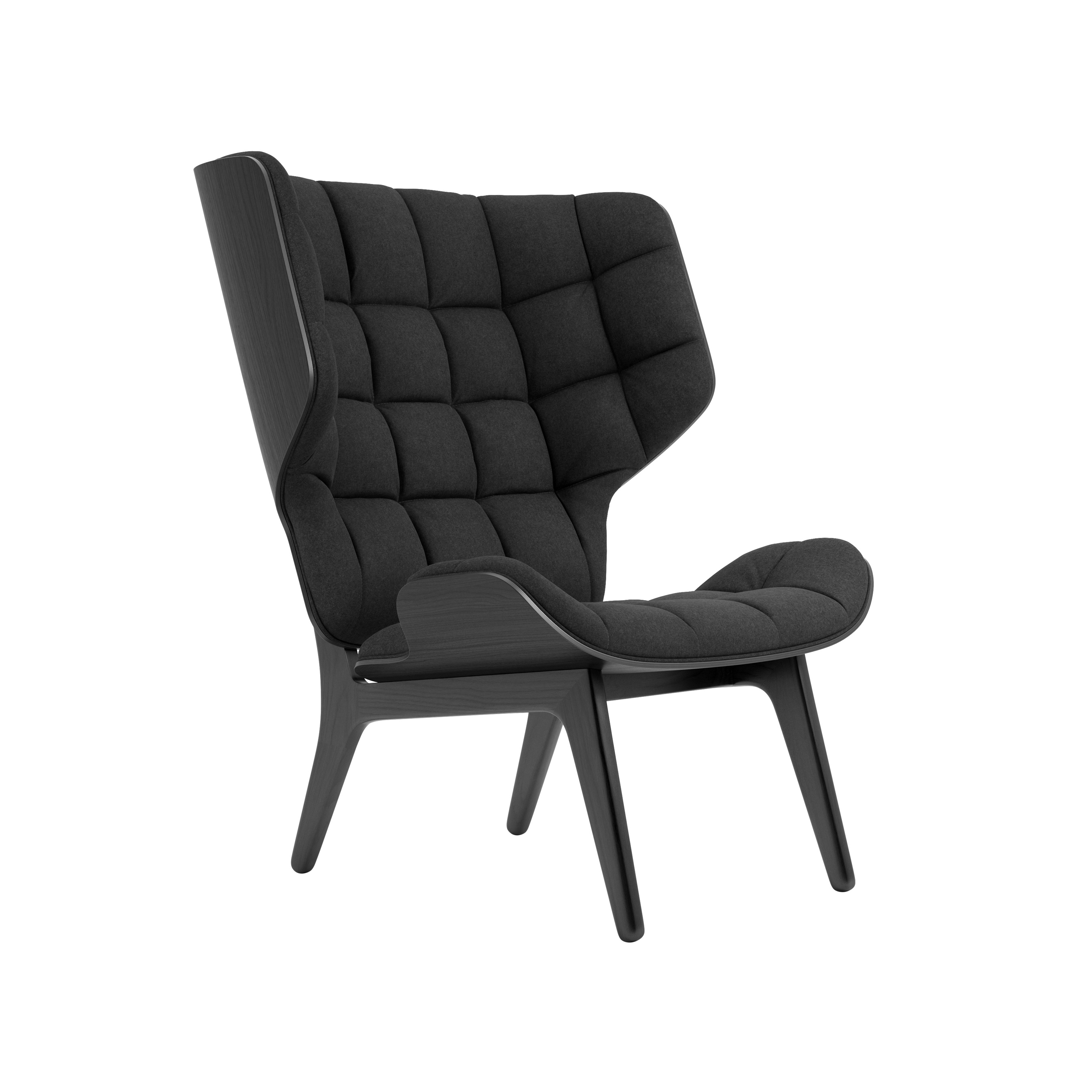 Produkt Mammoth Chair, Black / Wool: Coal Grey 067 des Herstellers NORR11 anzeigen