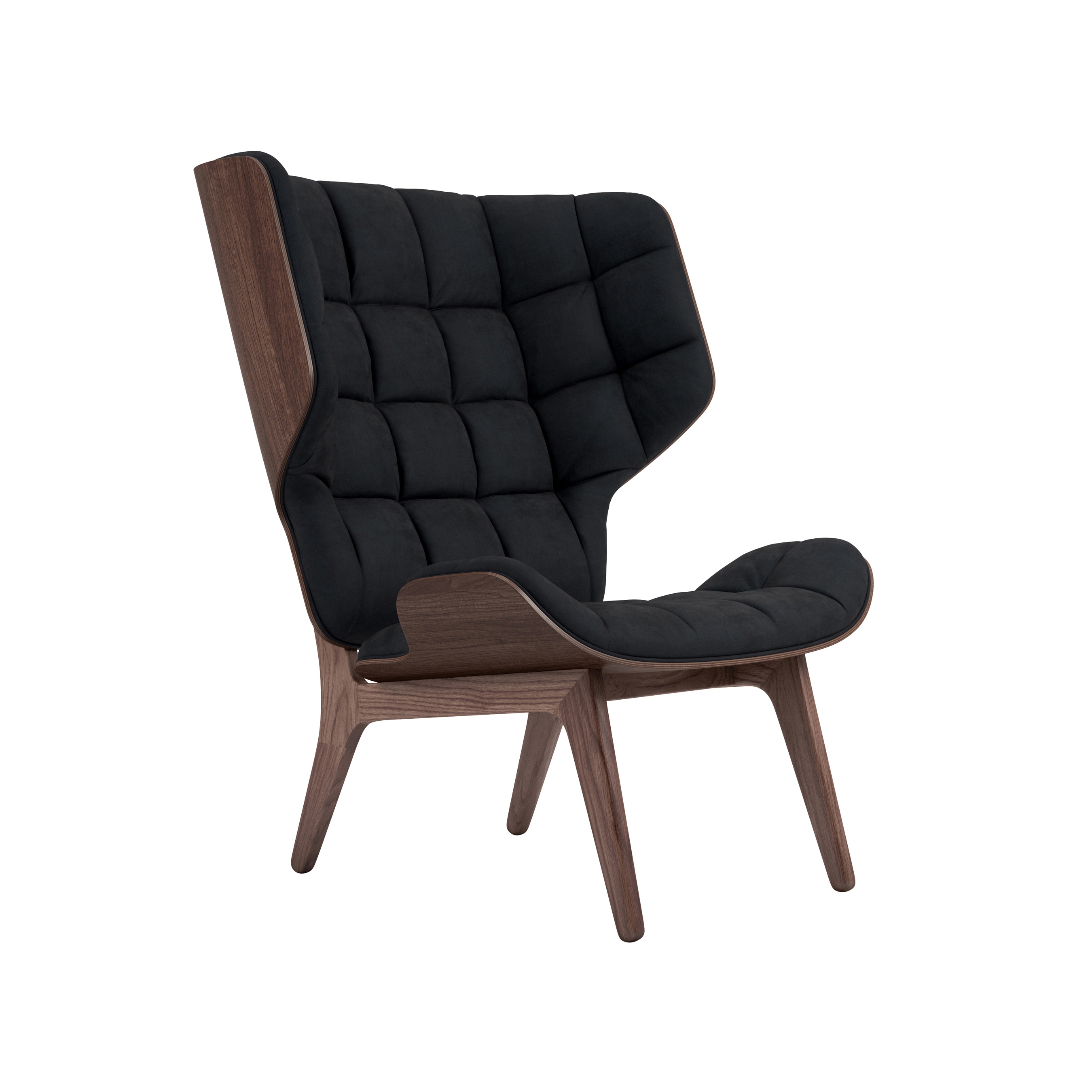 Mammoth Chair, Dark Stained / Velvet: Midnight Blue 1679
