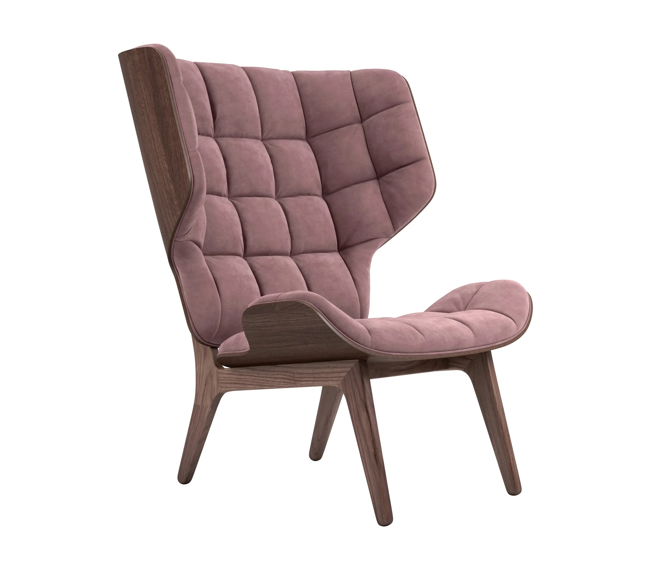 NORR11 - Mammoth Chair, Dark Stained / Velvet: Rosewood 1671