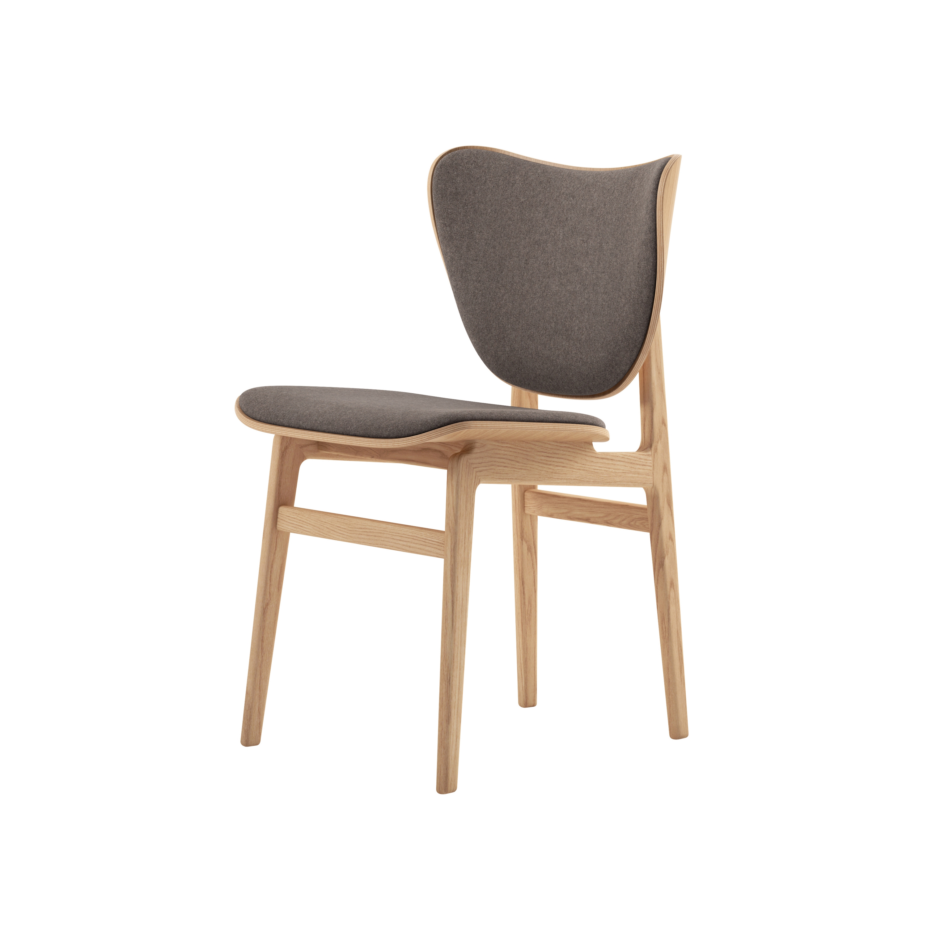 Elephant Dining Chair, Natural / Wool Fawn 124