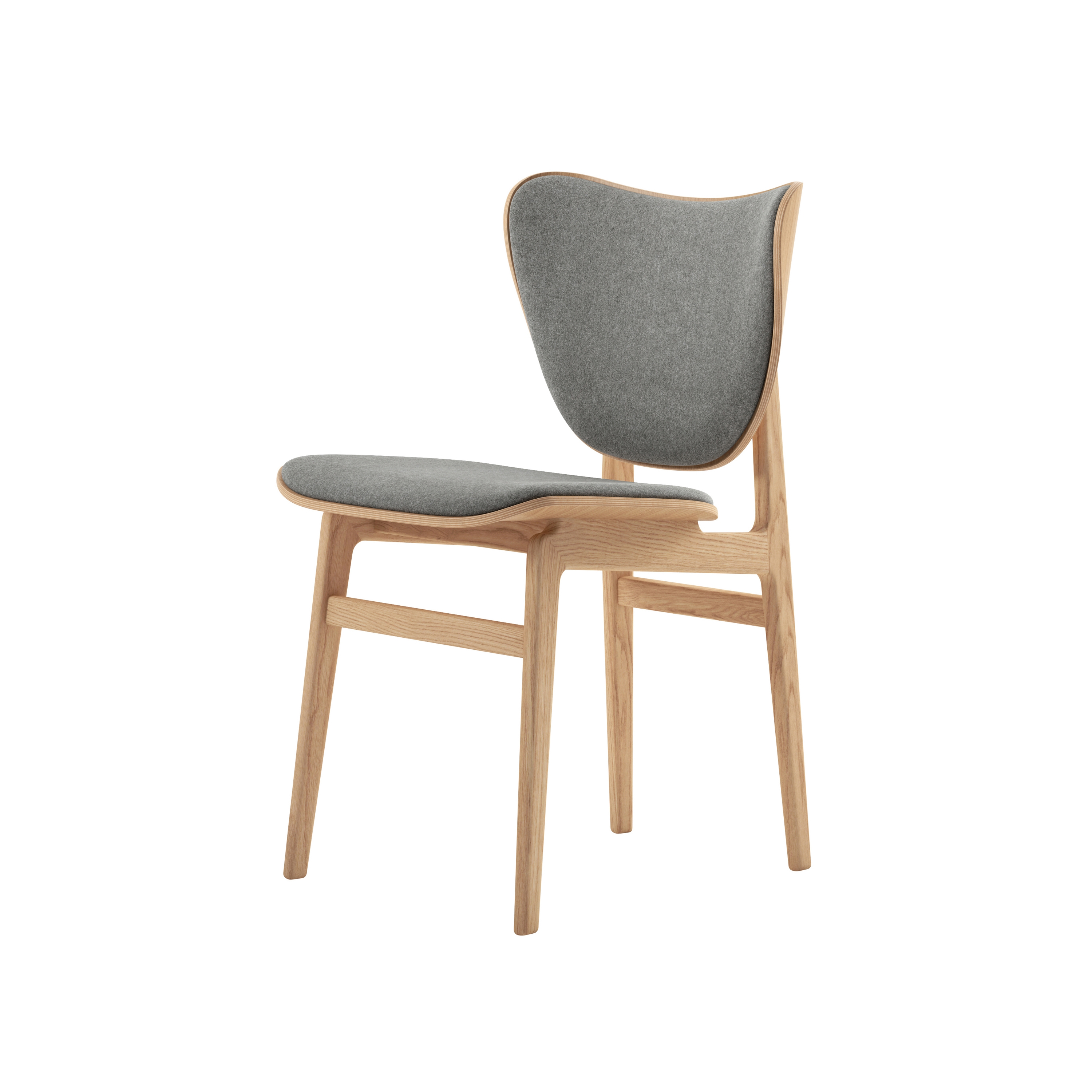 Elephant Dining Chair, Natural / Wool Light Grey 1000