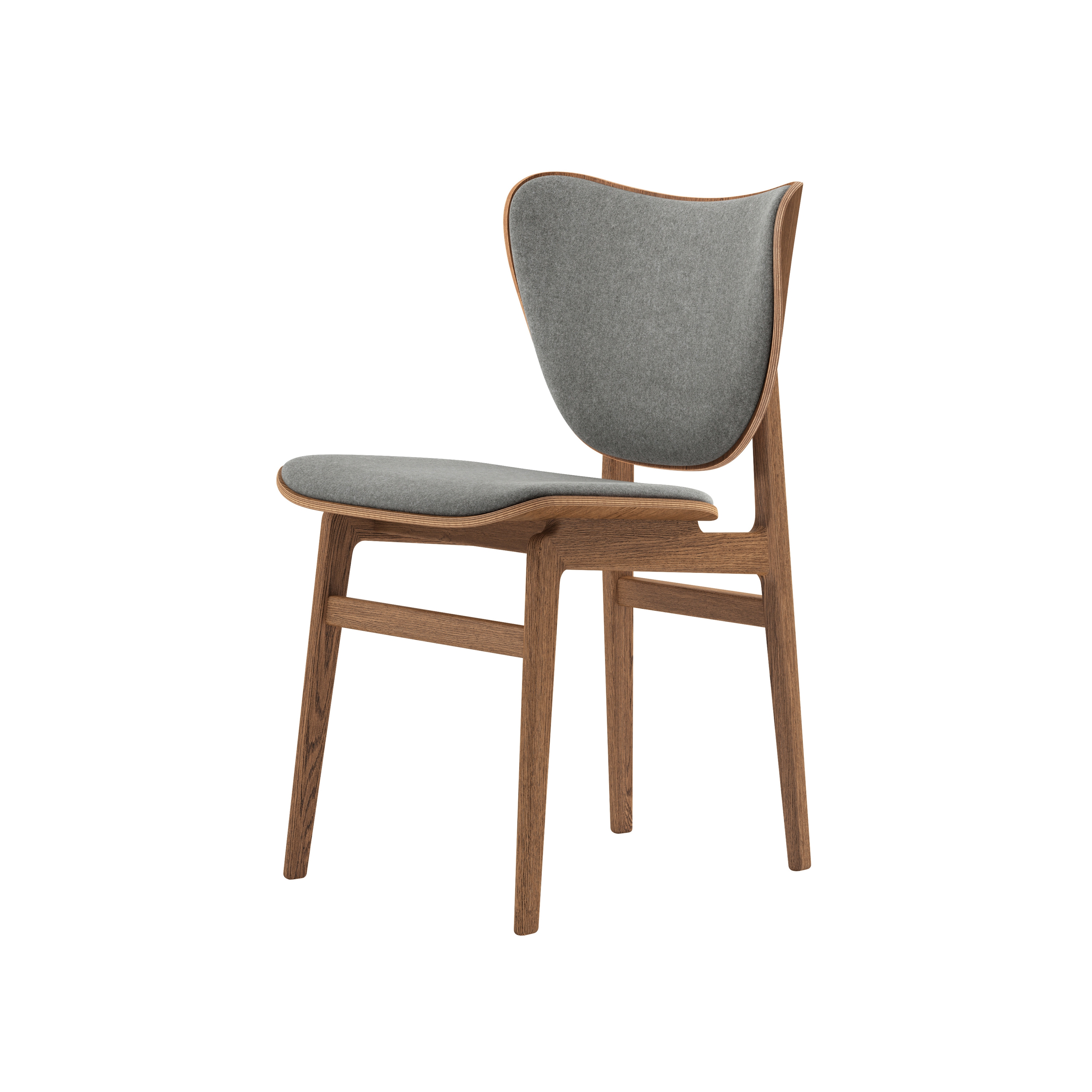 Produkt Elephant Dining Chair, Smoked / Wool Light Grey 1000 des Herstellers NORR11 anzeigen