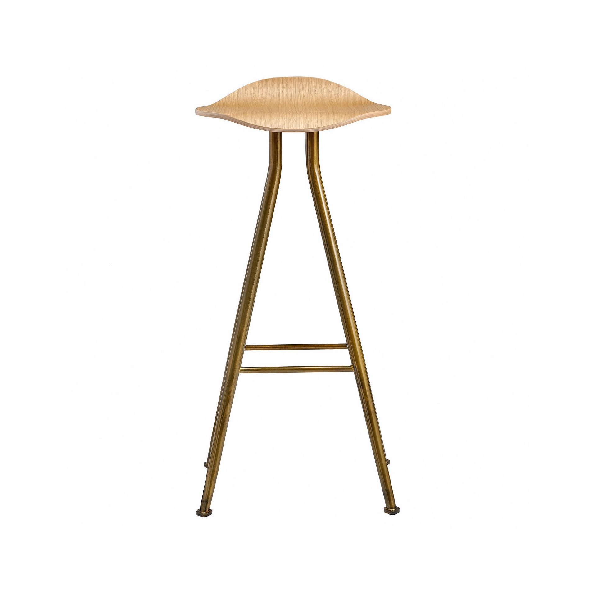 Produkt Barfly Bar Chair, Brass Frame - Natural Seat, High 77 cm des Herstellers NORR11 anzeigen