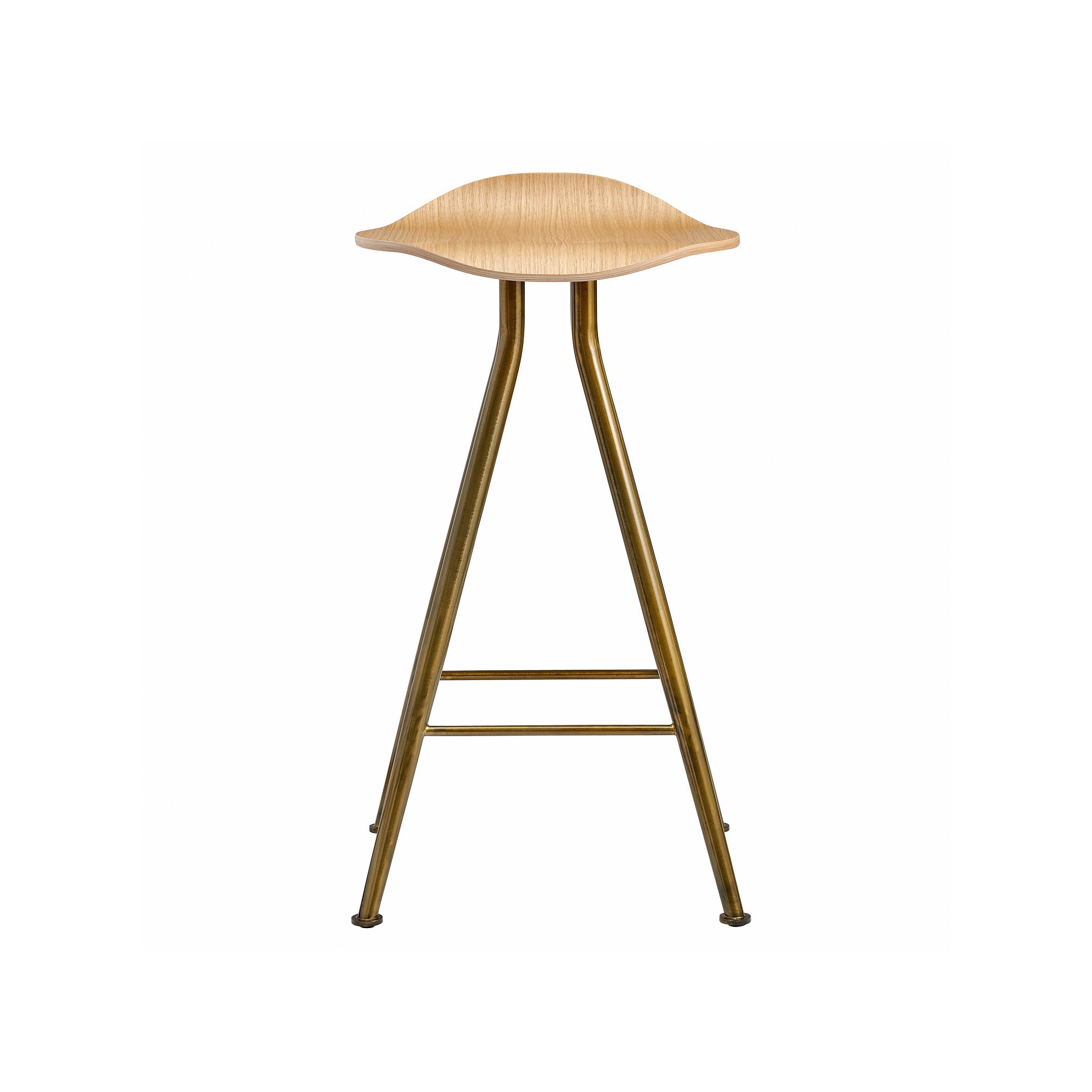 Produkt Barfly Bar Chair, Brass Frame - Natural Seat, High 67 cm des Herstellers NORR11 anzeigen