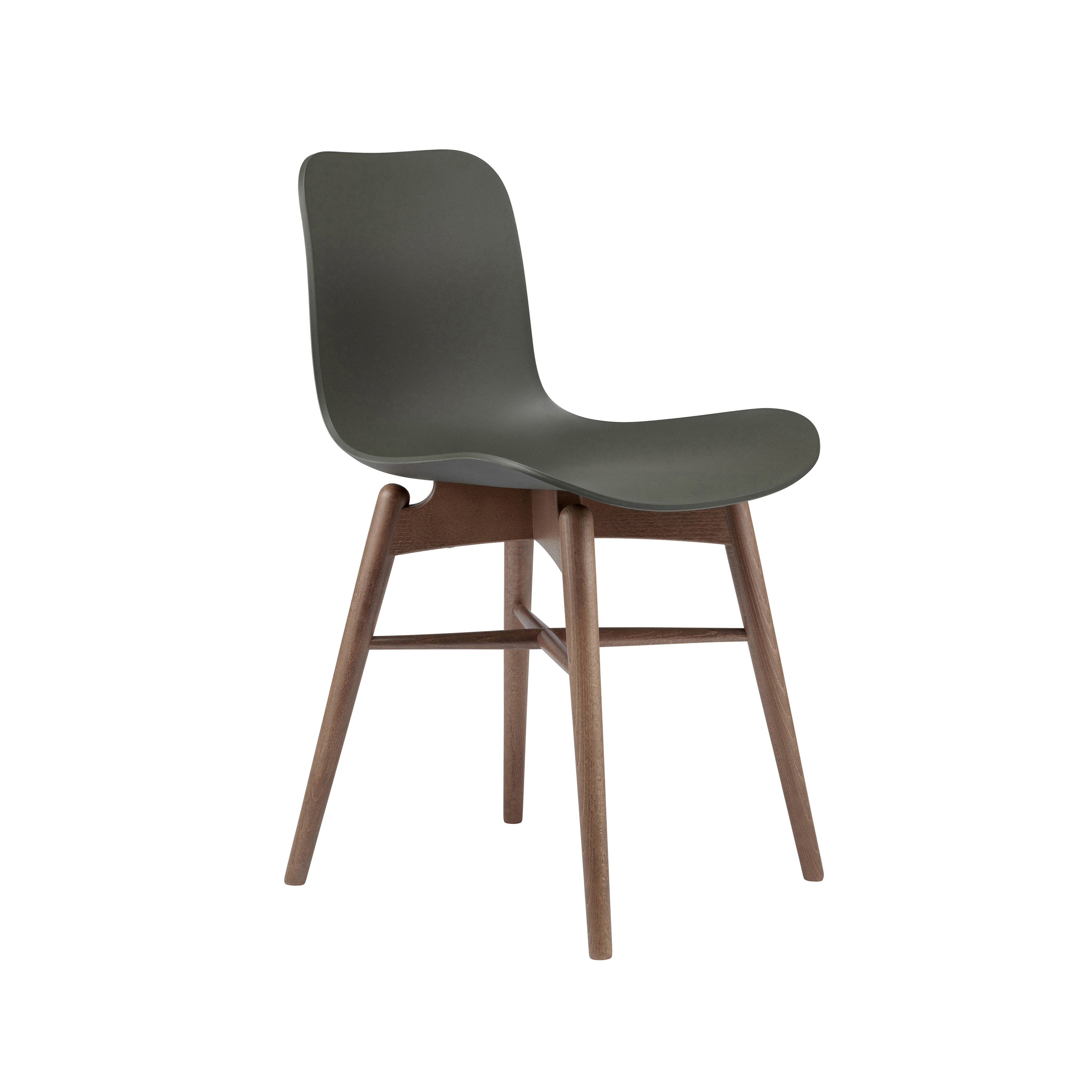 Langue Original Dining Chair, Smoked /  Army Green