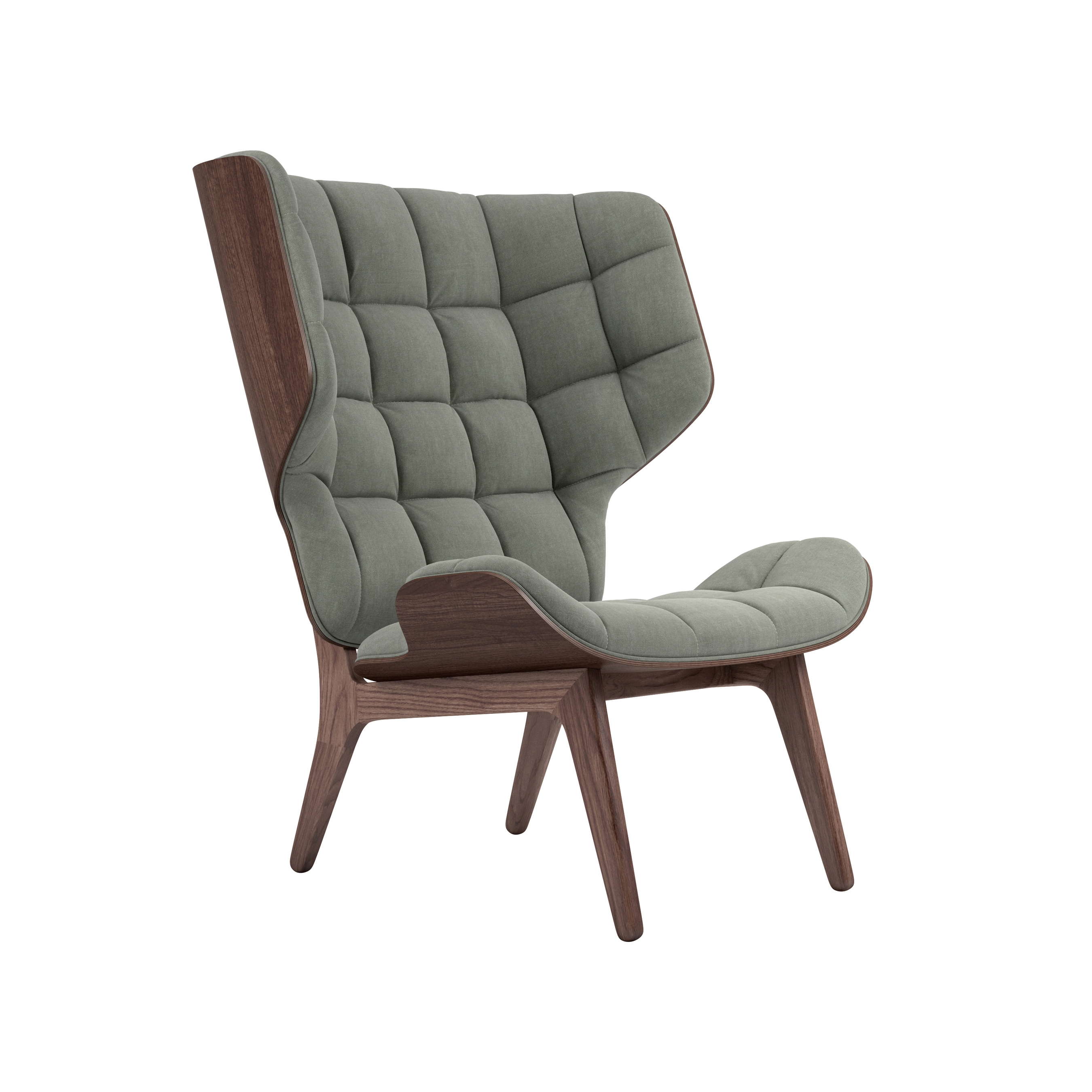 Mostra il prodotto Mammoth Chair, Dark Stained / Canvas Washed Green del produttore NORR11