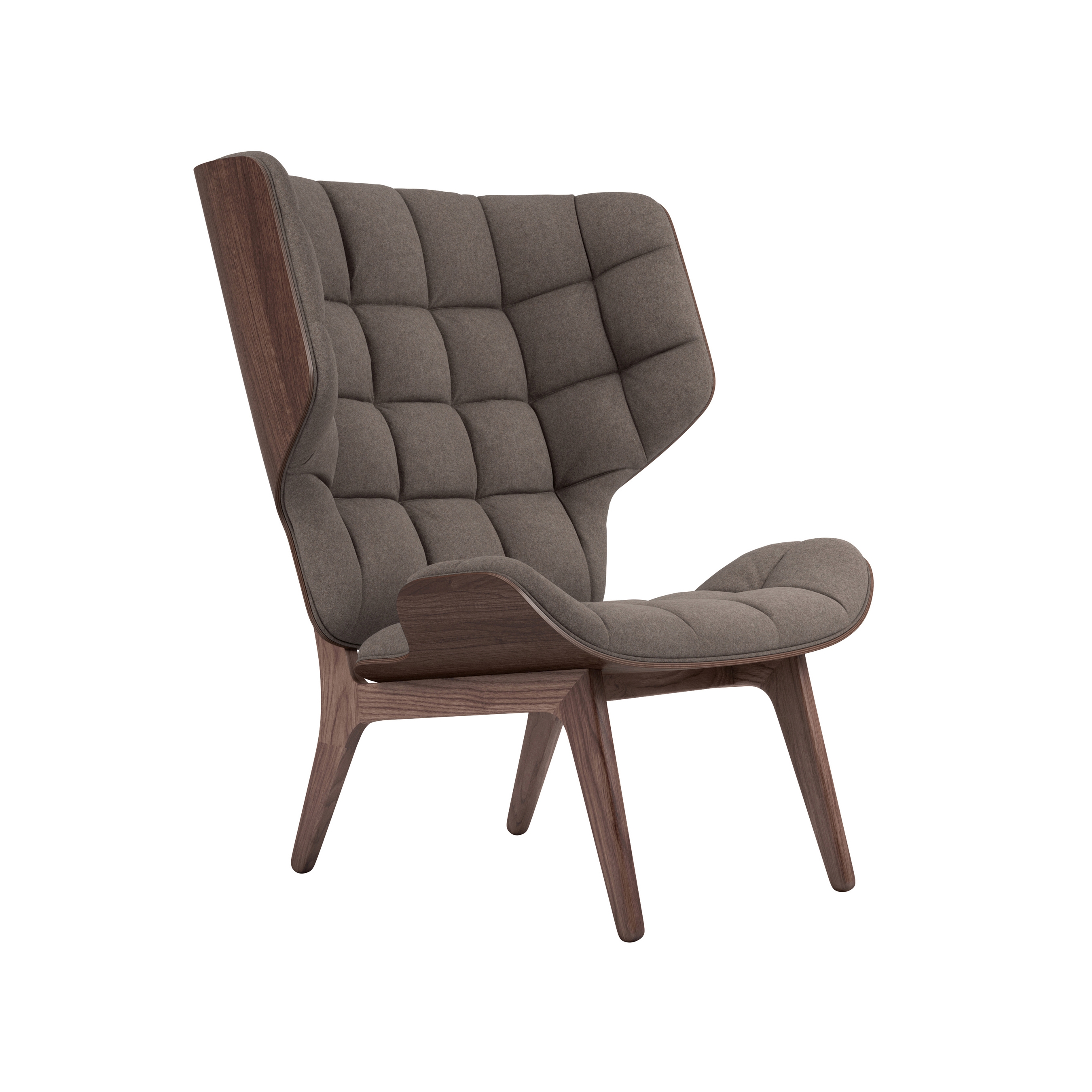 Mostra il prodotto Mammoth Chair, Dark Stained / Wool: Fawn del produttore NORR11