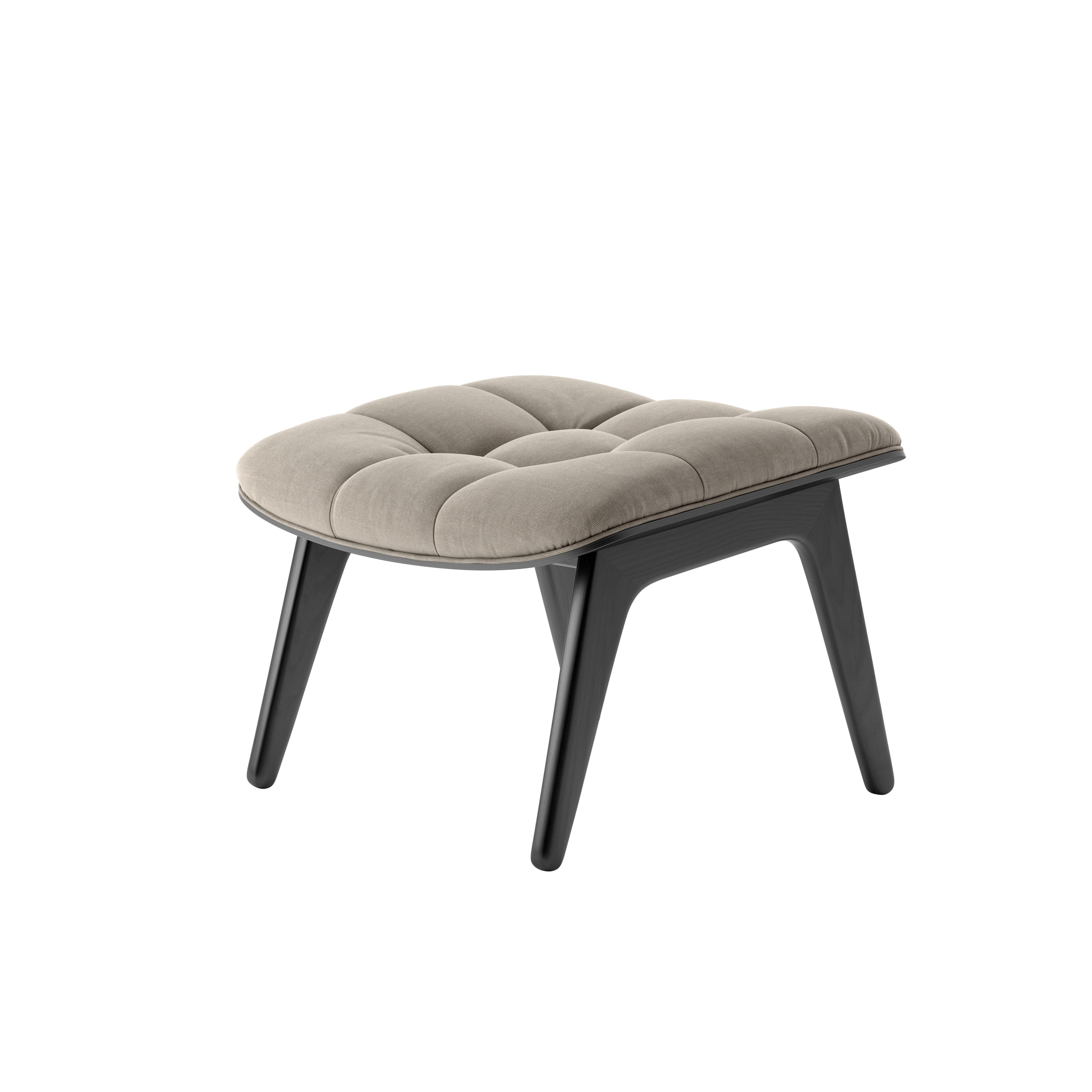 Mostra il prodotto Mammoth Ottoman, Black / Canvas Washed Beige del produttore NORR11