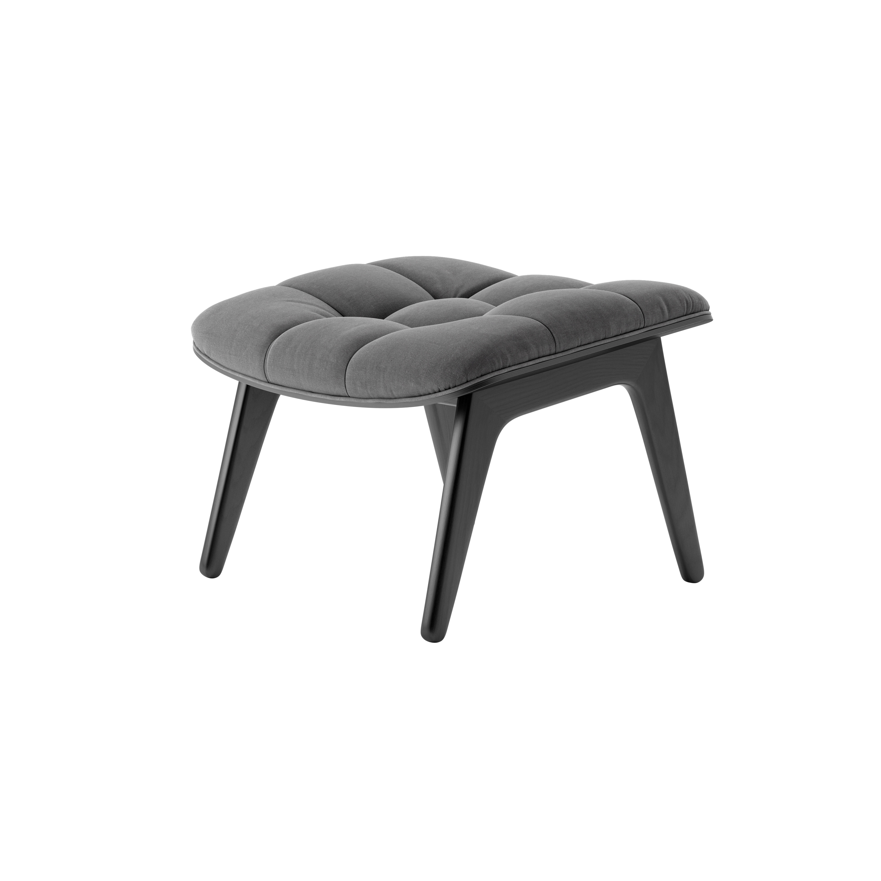 Mammoth Ottoman, Black / Canvas Washed Black