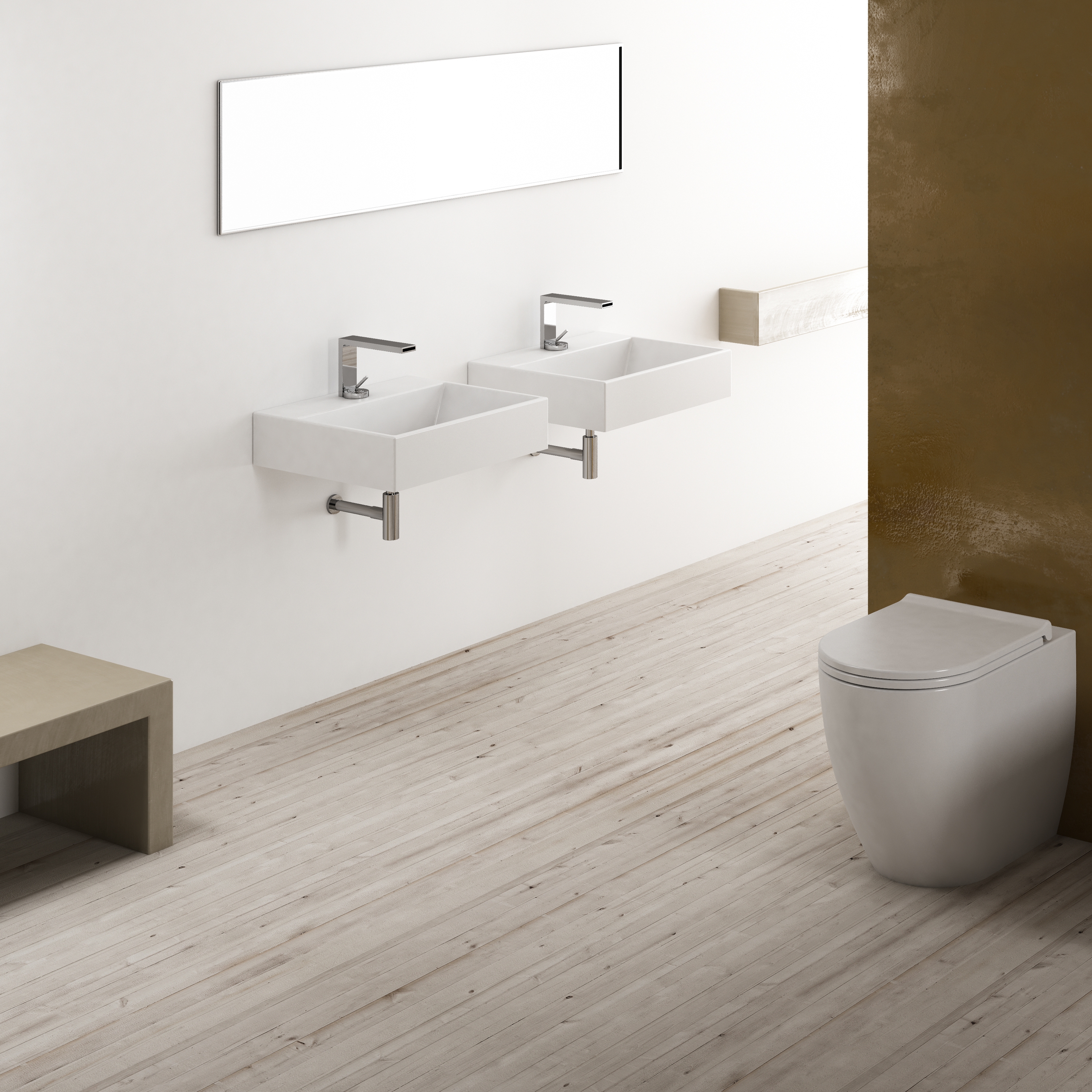 Afficher le produit Smile wall hung washbasin 50 du fabricant Ceramica Cielo