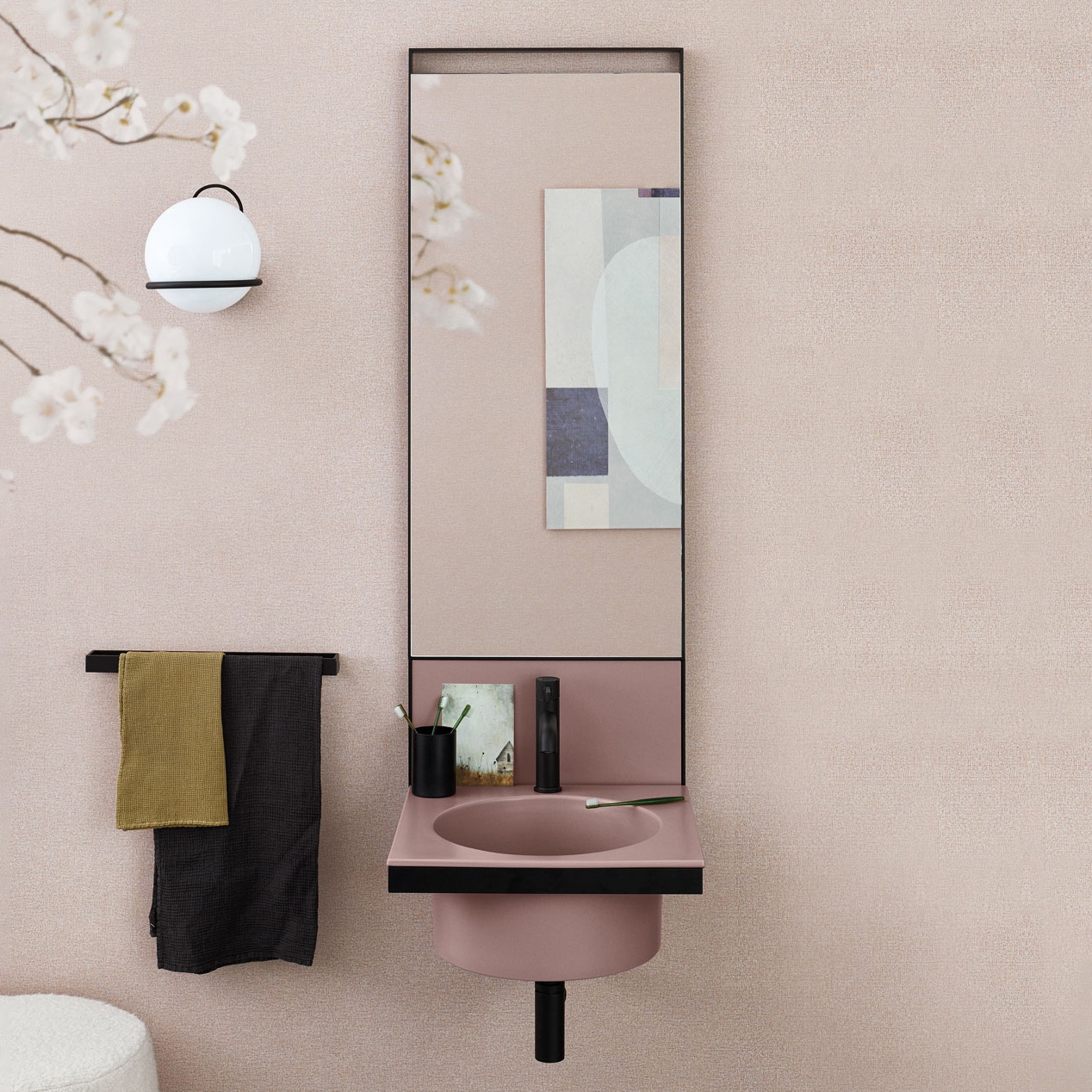 Produkt Elle Tonda wall-hung washbasin with mirror des Herstellers Ceramica Cielo anzeigen