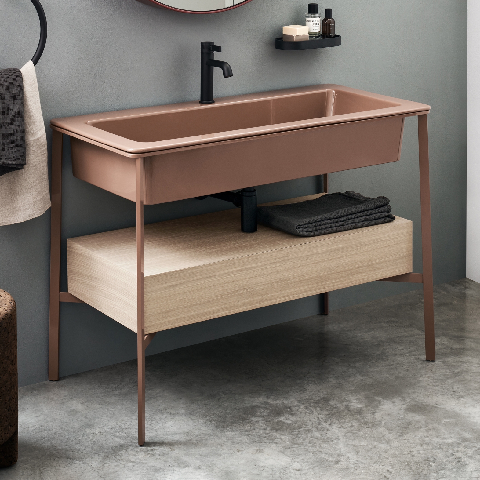 Afficher le produit Catino Rectangular washbasin du fabricant Ceramica Cielo