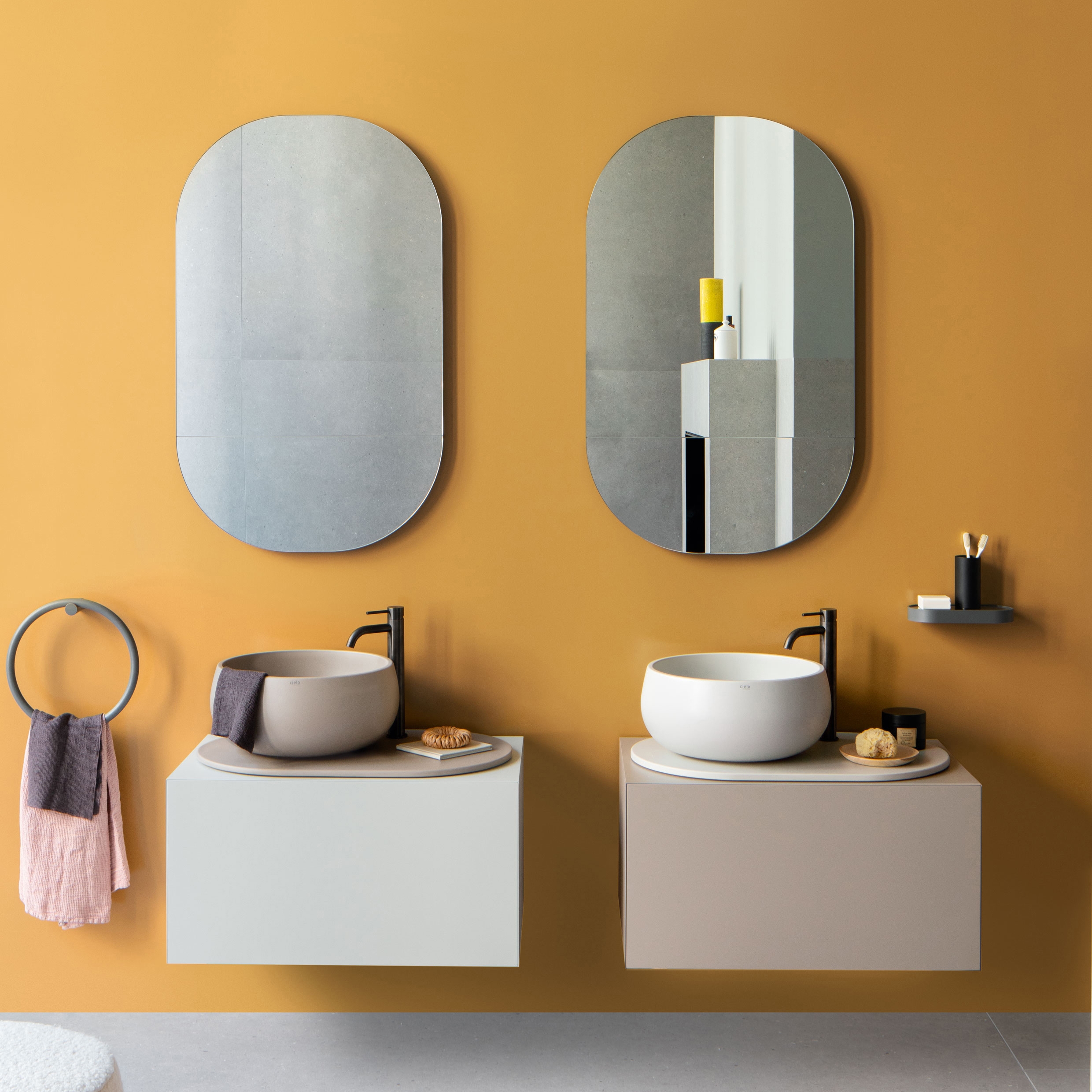Produkt Delfo 76 washbasin on cabinet des Herstellers Ceramica Cielo anzeigen