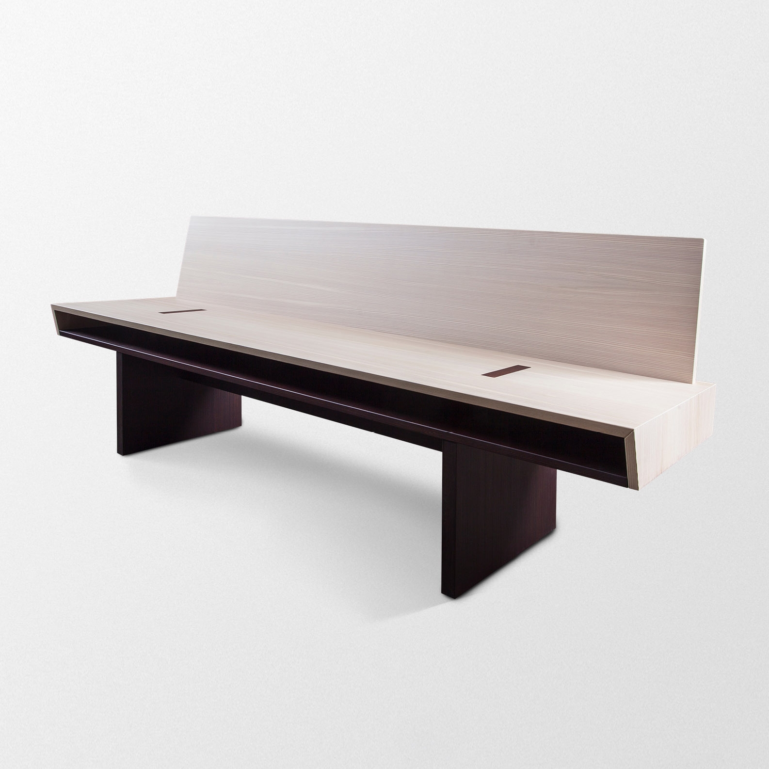 Double Bench with backrest