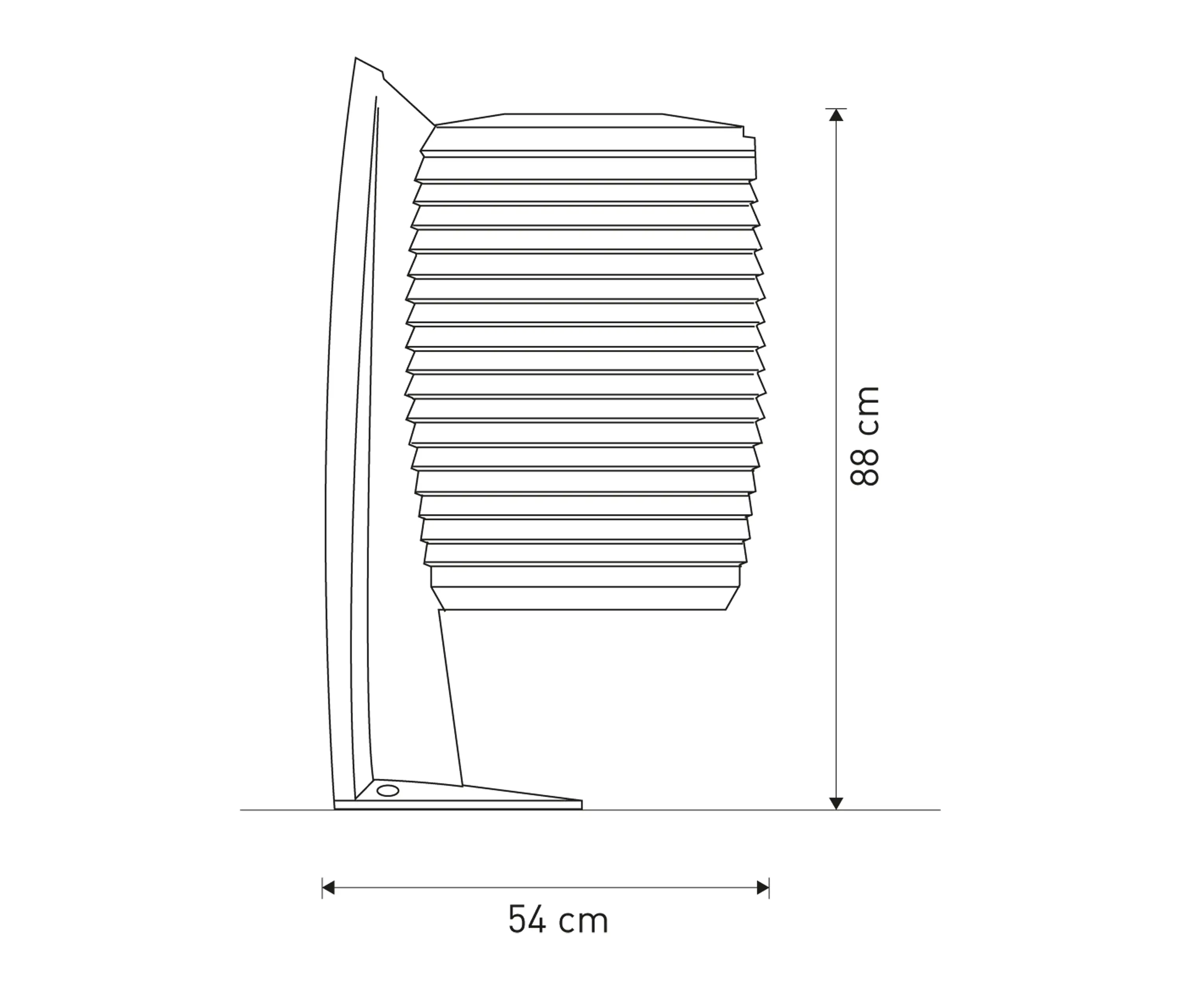 Concept Urbain - Delta corbeille 60L