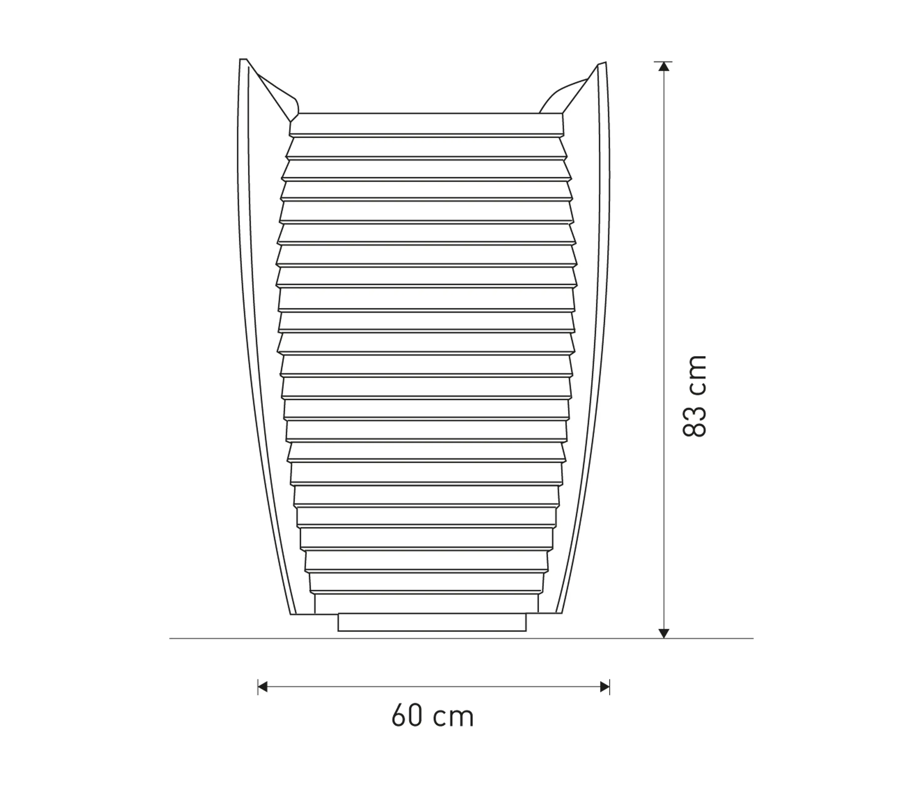 Concept Urbain - Delta litter bin 90L