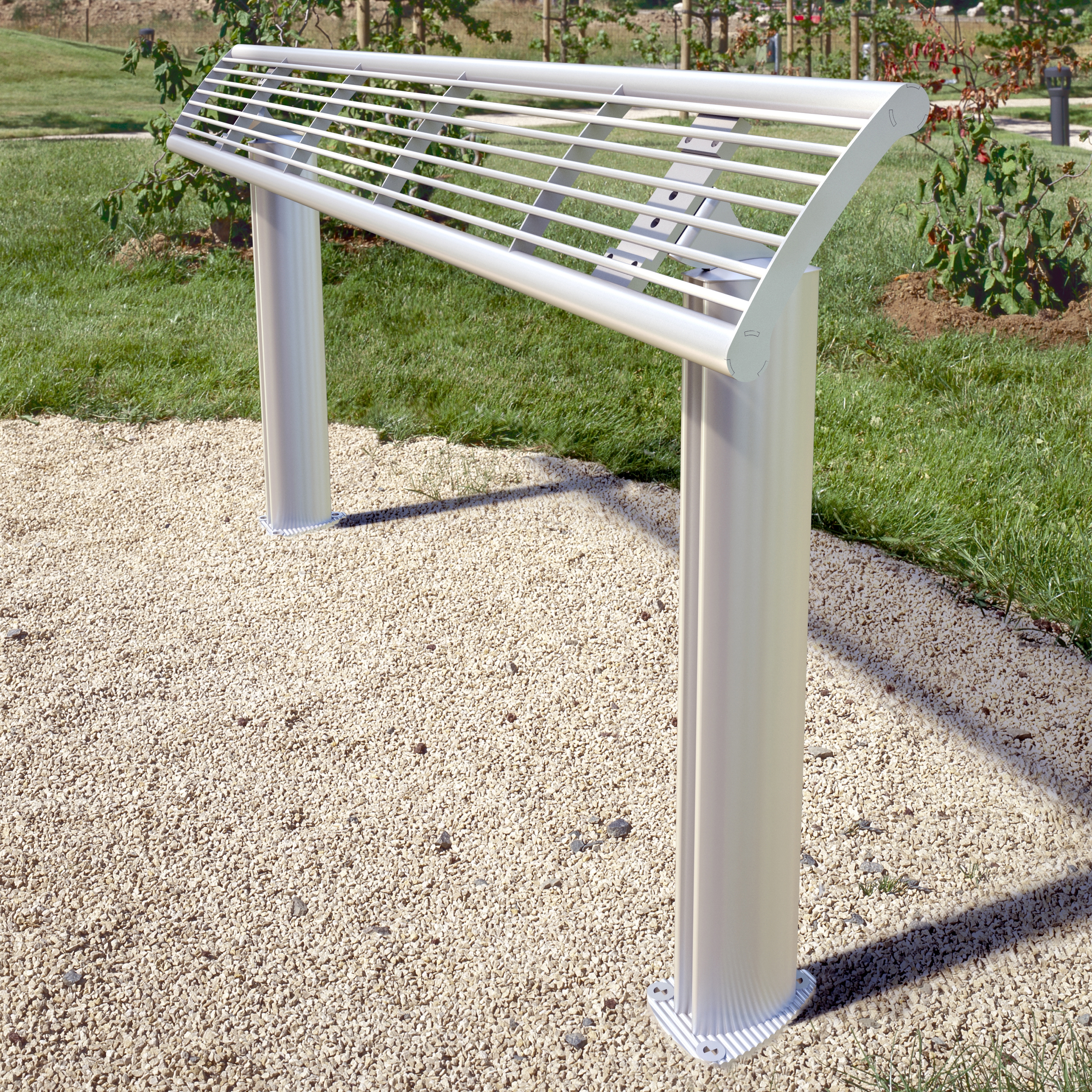 Display product Europe mesh standing seat from manufacturer Concept Urbain