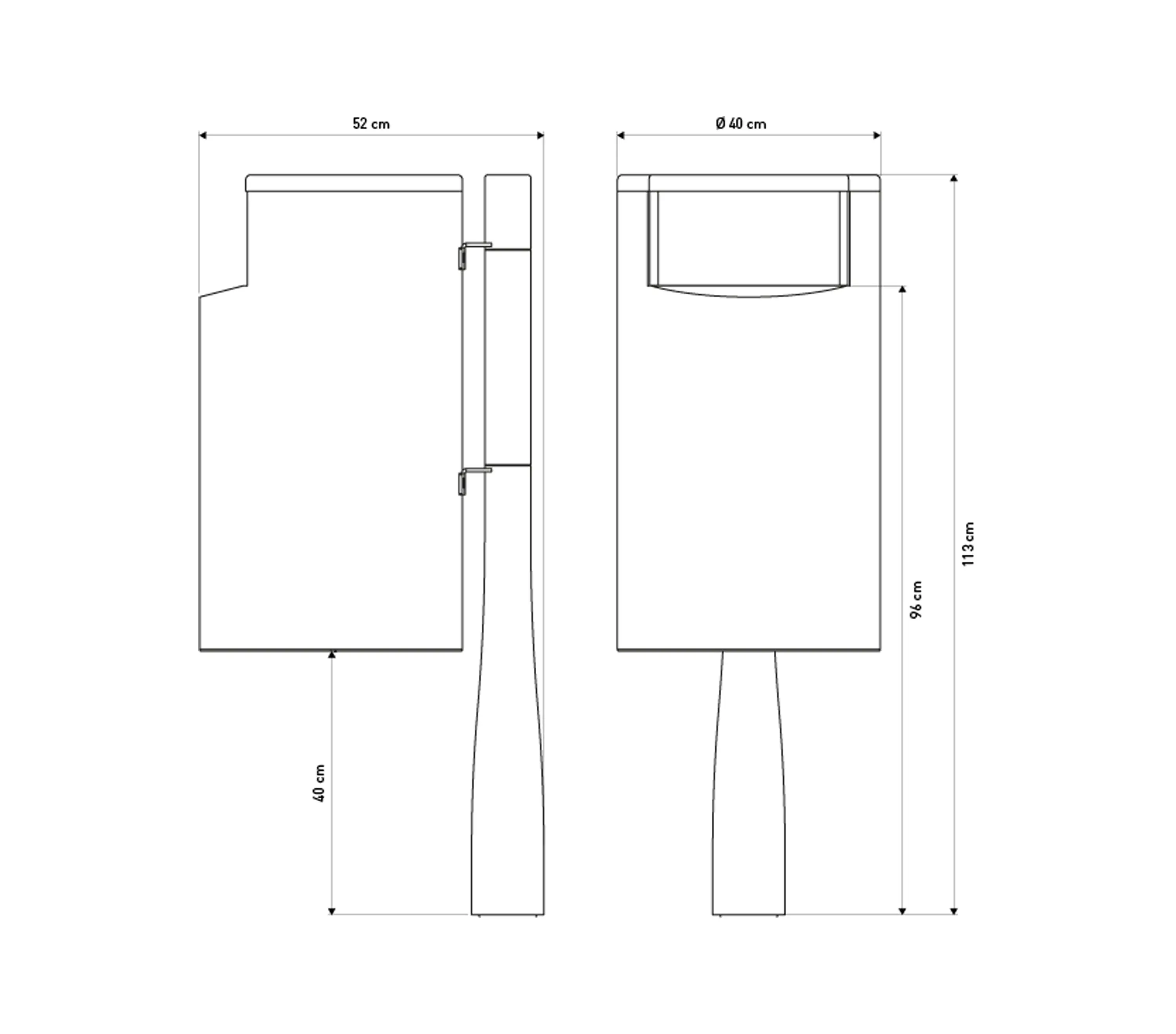 Concept Urbain - Or'a litter bin