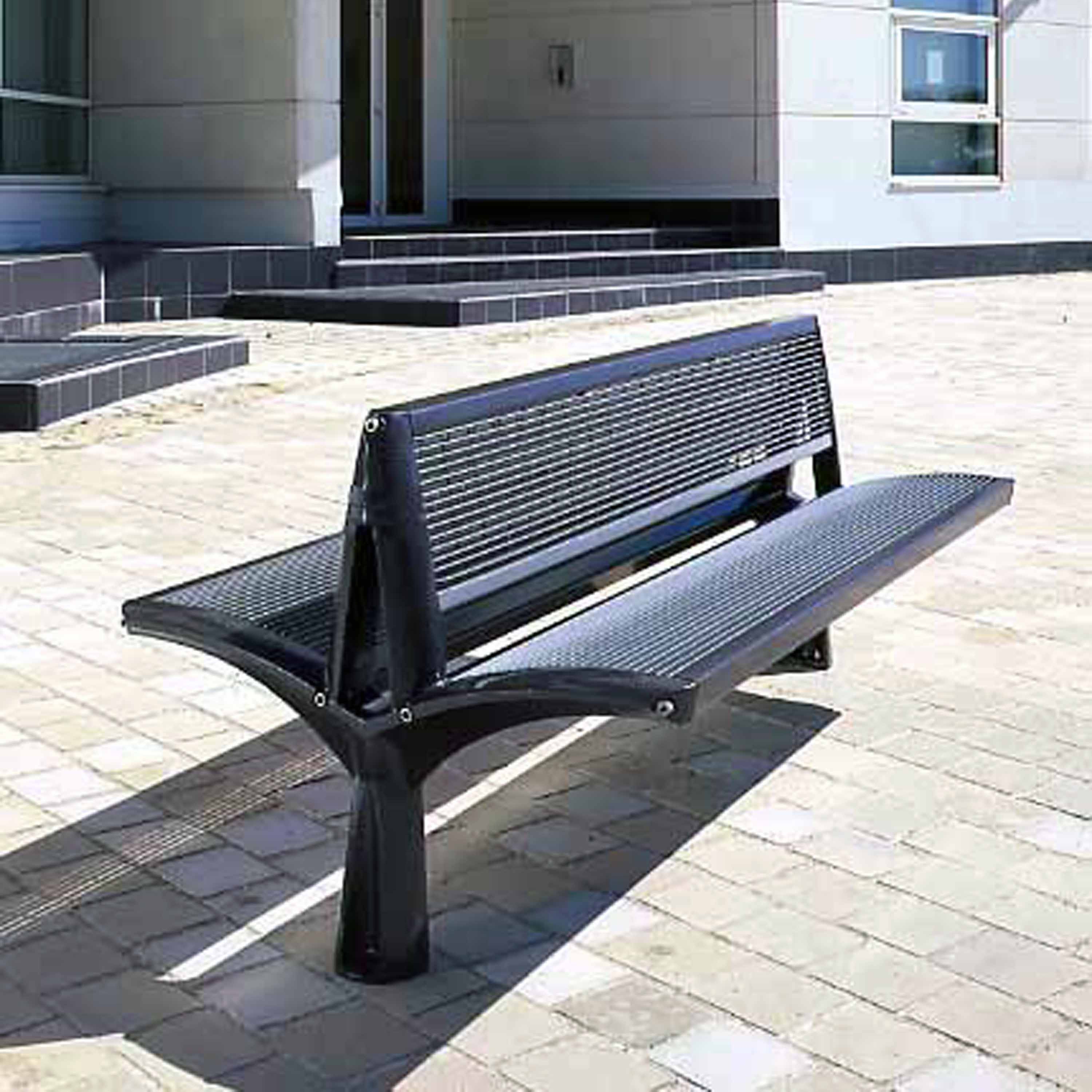 Afficher le produit Vesta double banc caillebotis du fabricant Concept Urbain