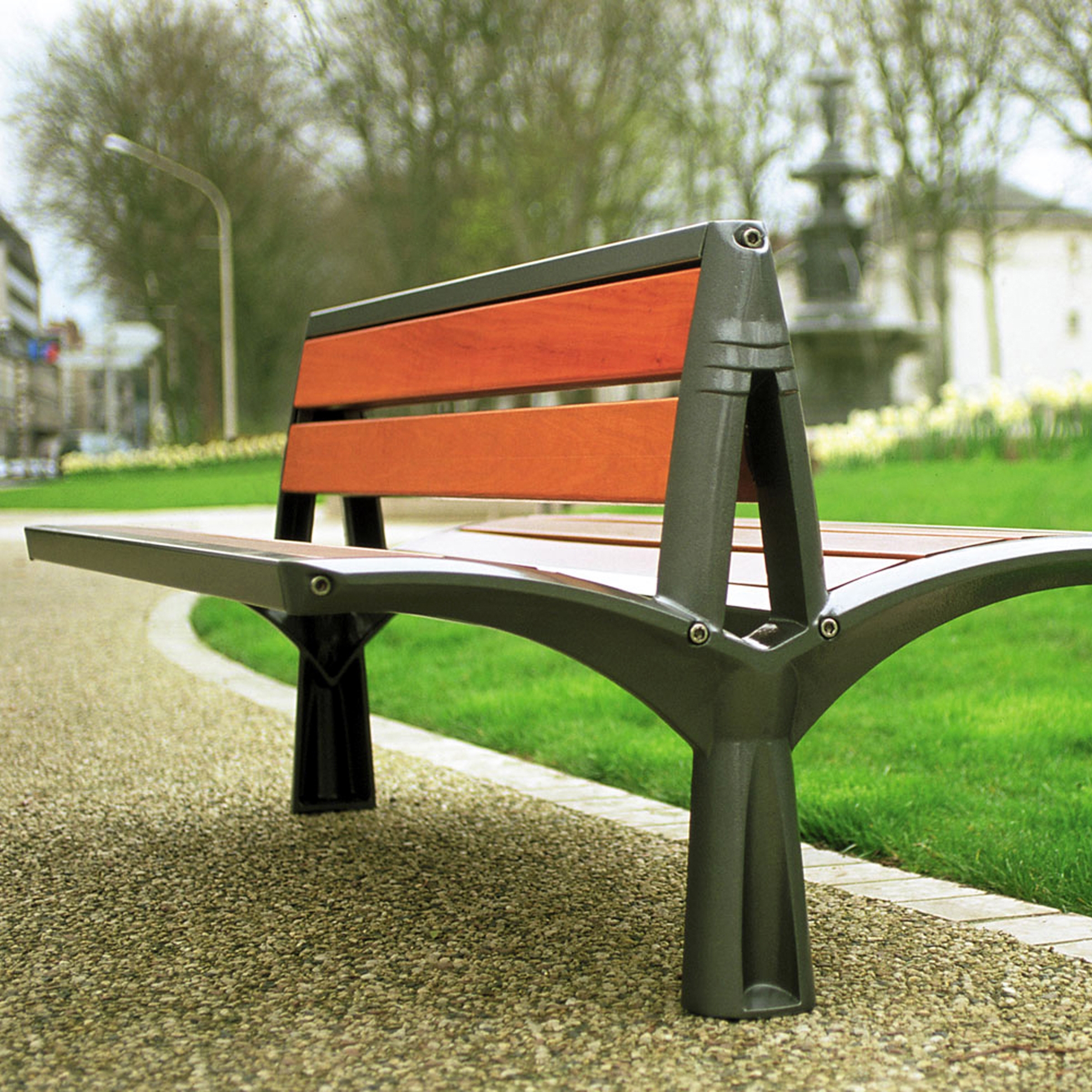 Afficher le produit Vesta double banc bois du fabricant Concept Urbain