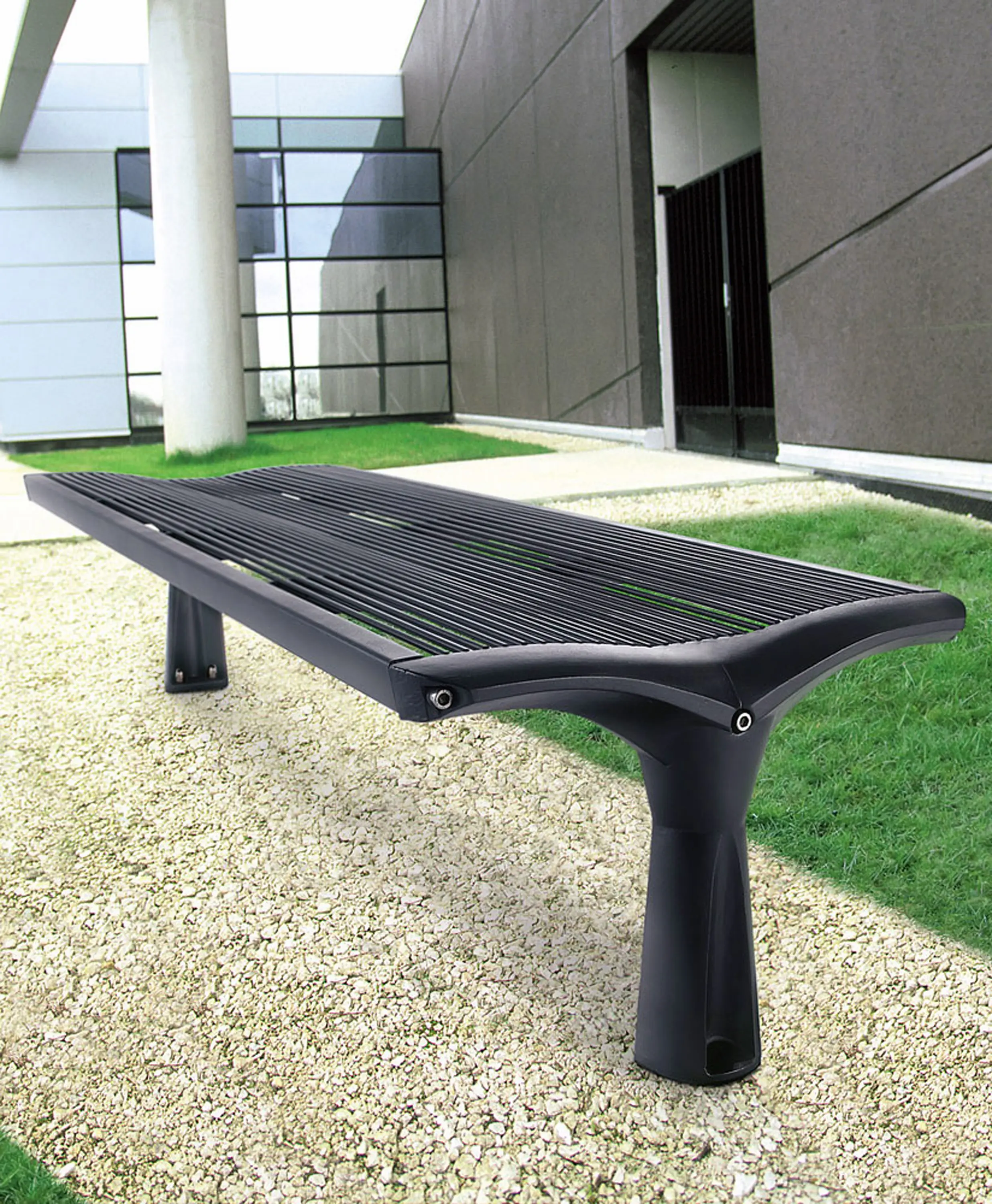 Concept Urbain - Vesta mesh backless bench