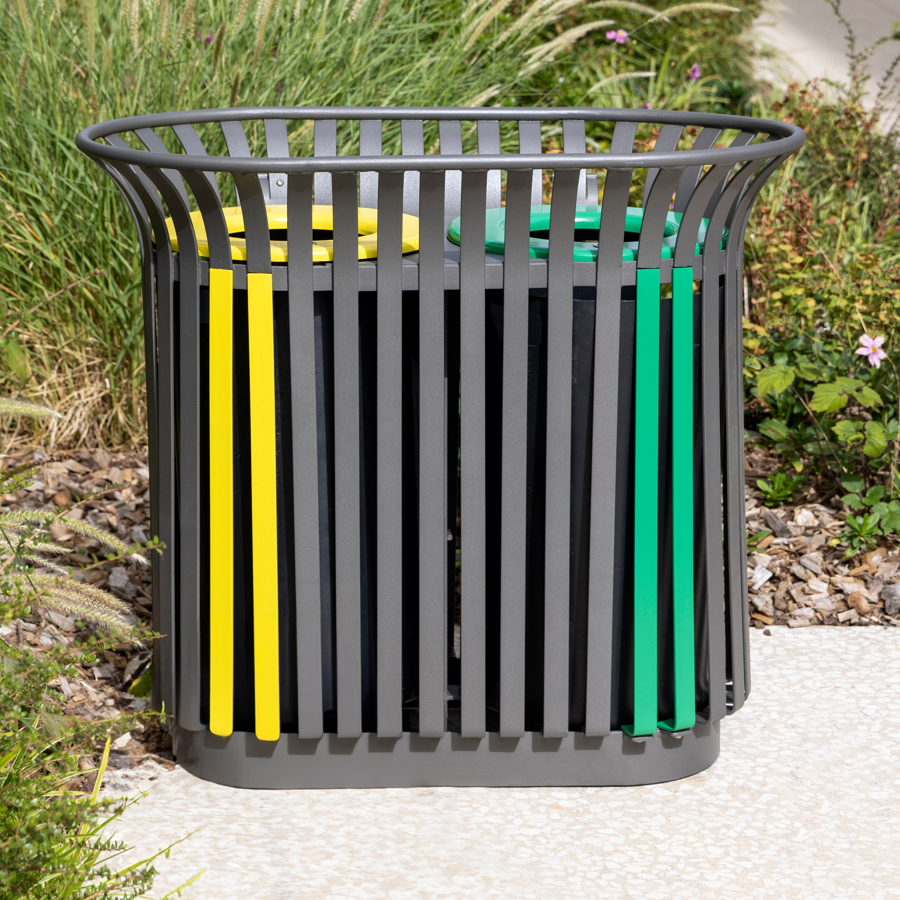 Produkt Basic litter bin 2 double 60L des Herstellers Concept Urbain anzeigen