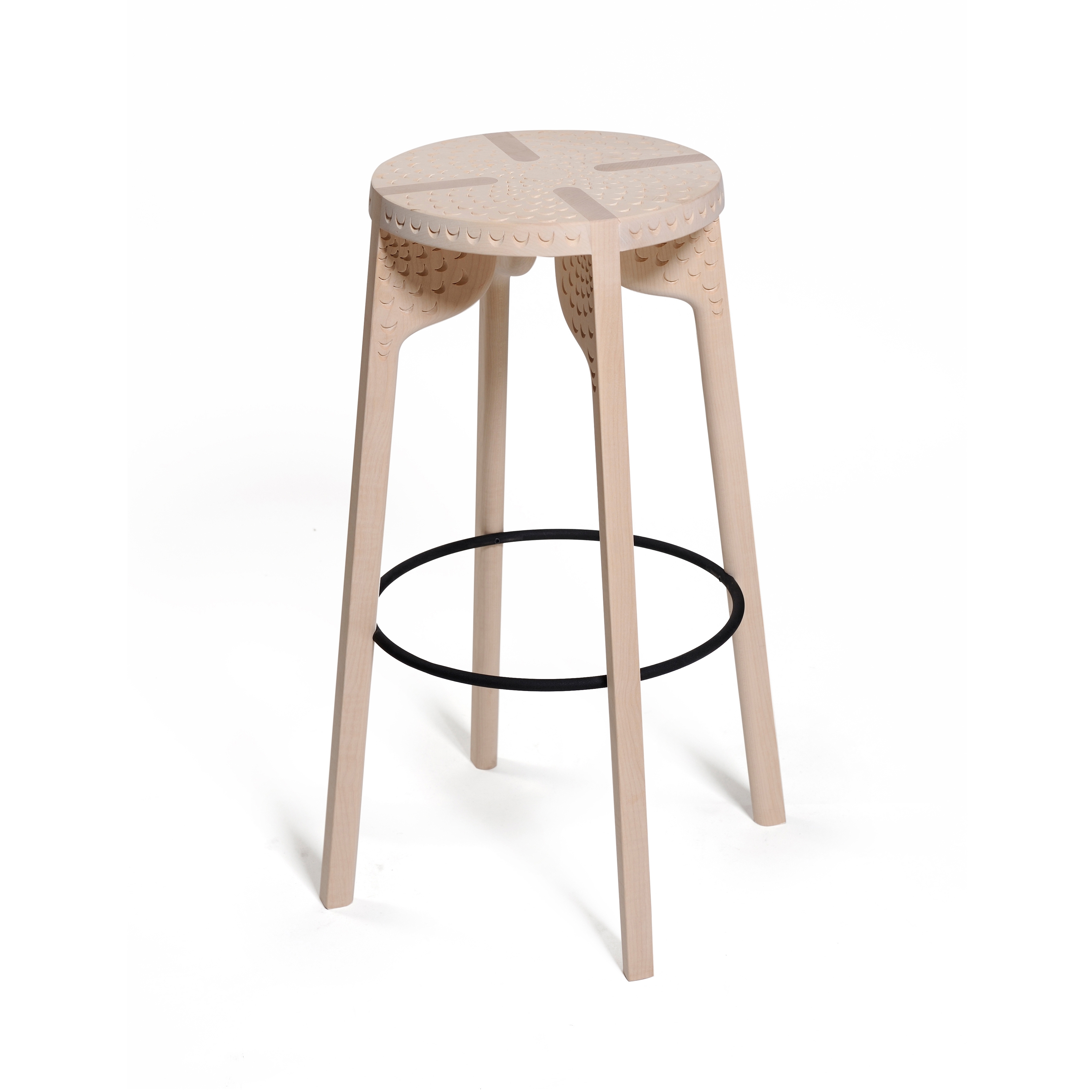 Tattoo Bar Stool (carved)