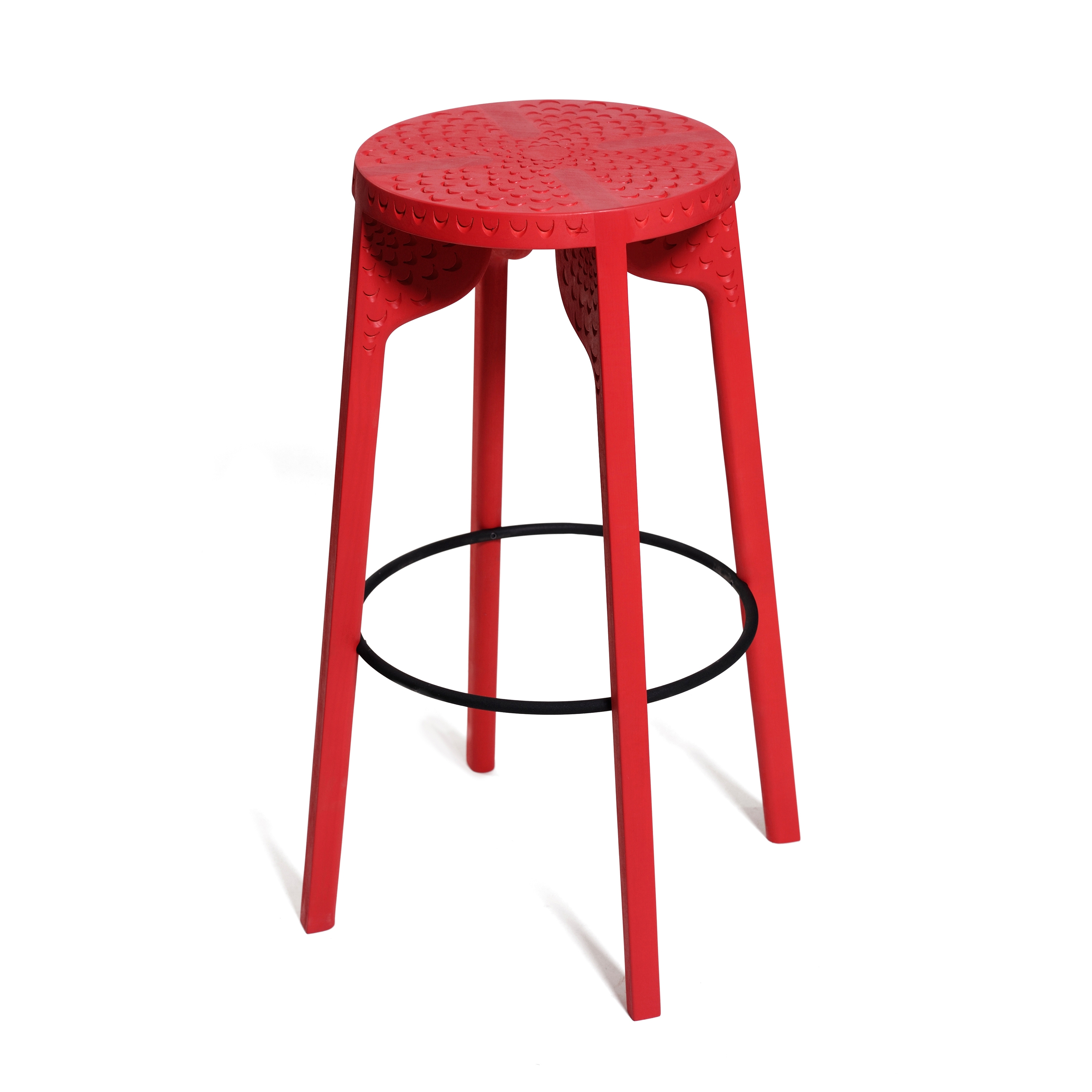 Tattoo Bar Stool (carved)