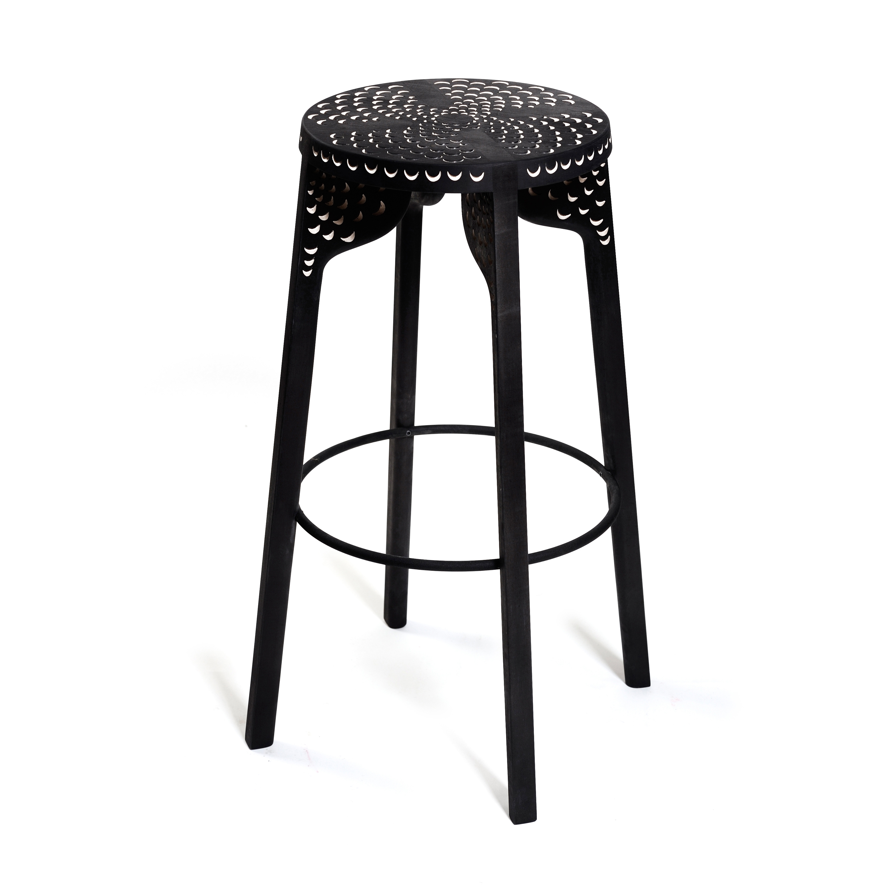 Display product Tattoo Bar Stool (carved) from manufacturer Zanat