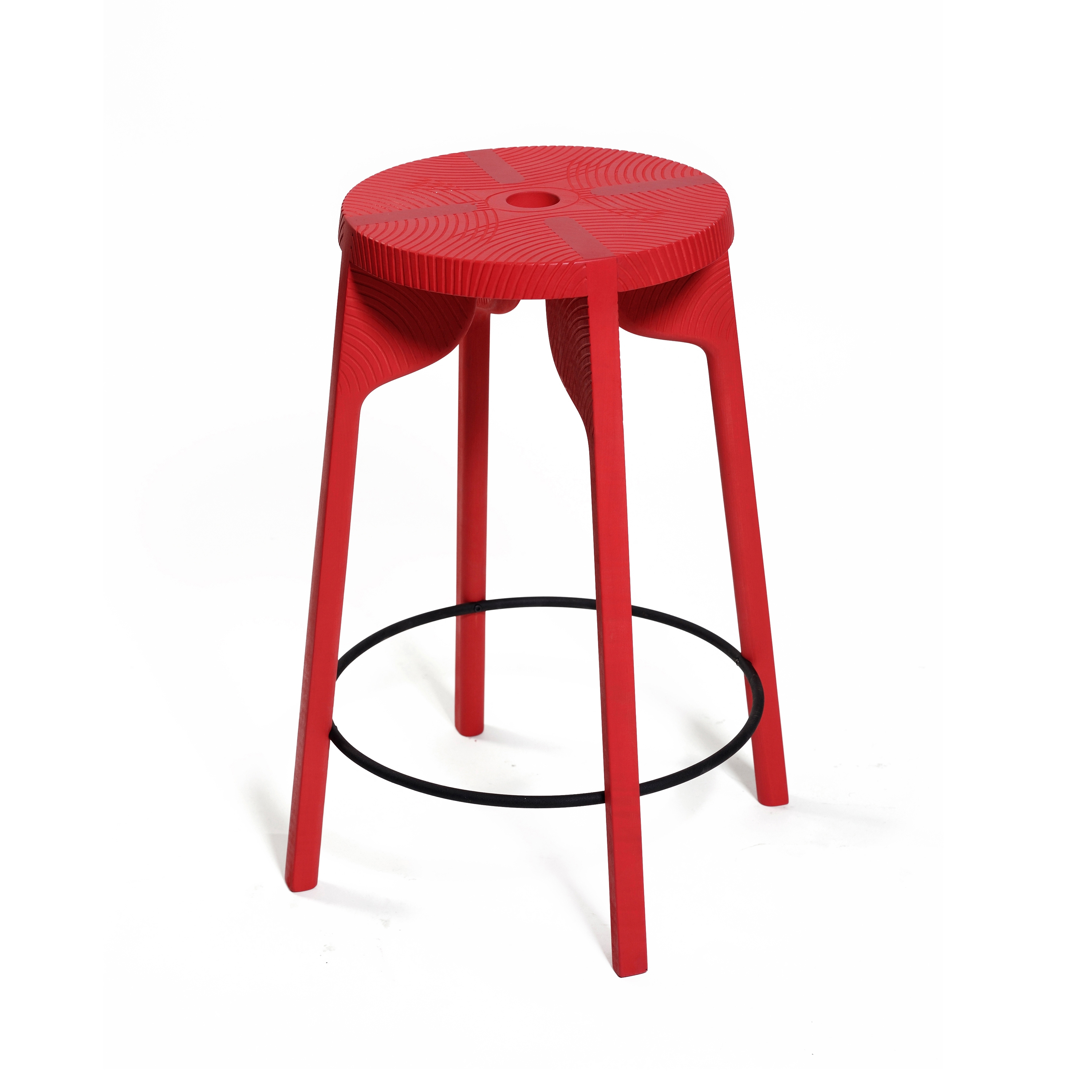 Tattoo Bar Stool (carved)