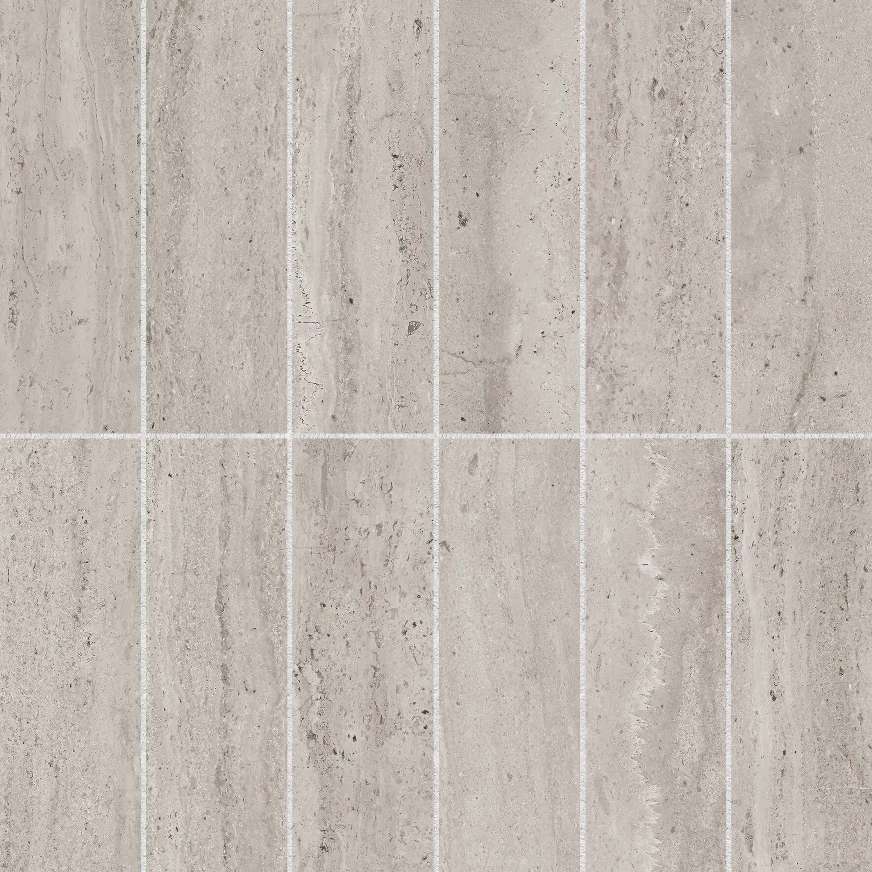 Solid Ground | Mosaic - 5 × 15 cm - belgish grey