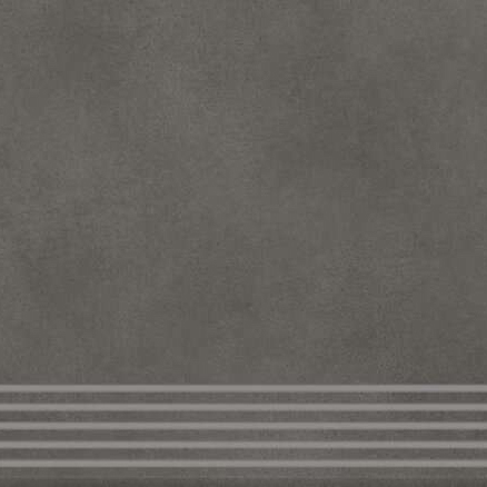 Strata | Stair Tile With Bevel And Grooving - Volcano