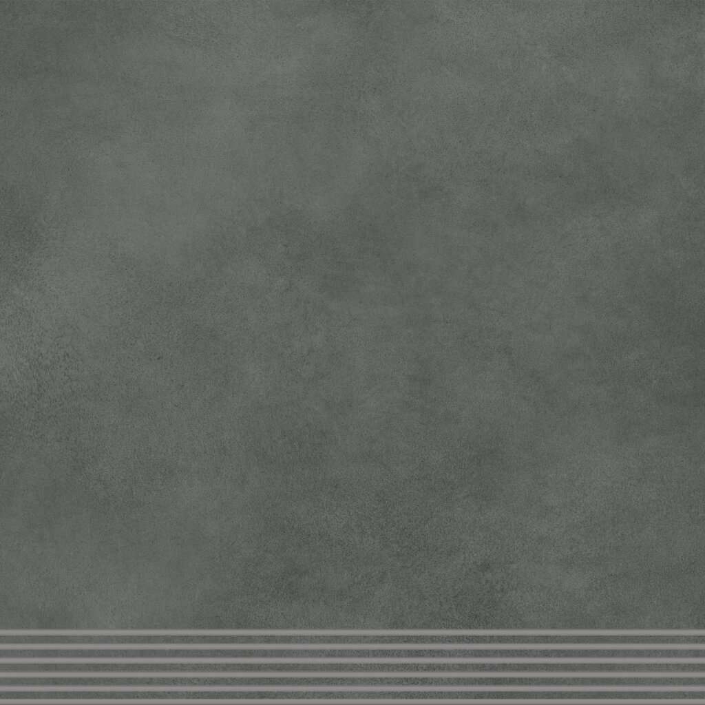 Strata | Stair Tile With Grooving - Lava
