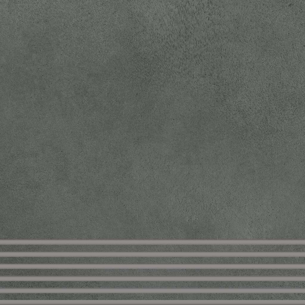 Strata | Stair Tile With Grooving - Lava